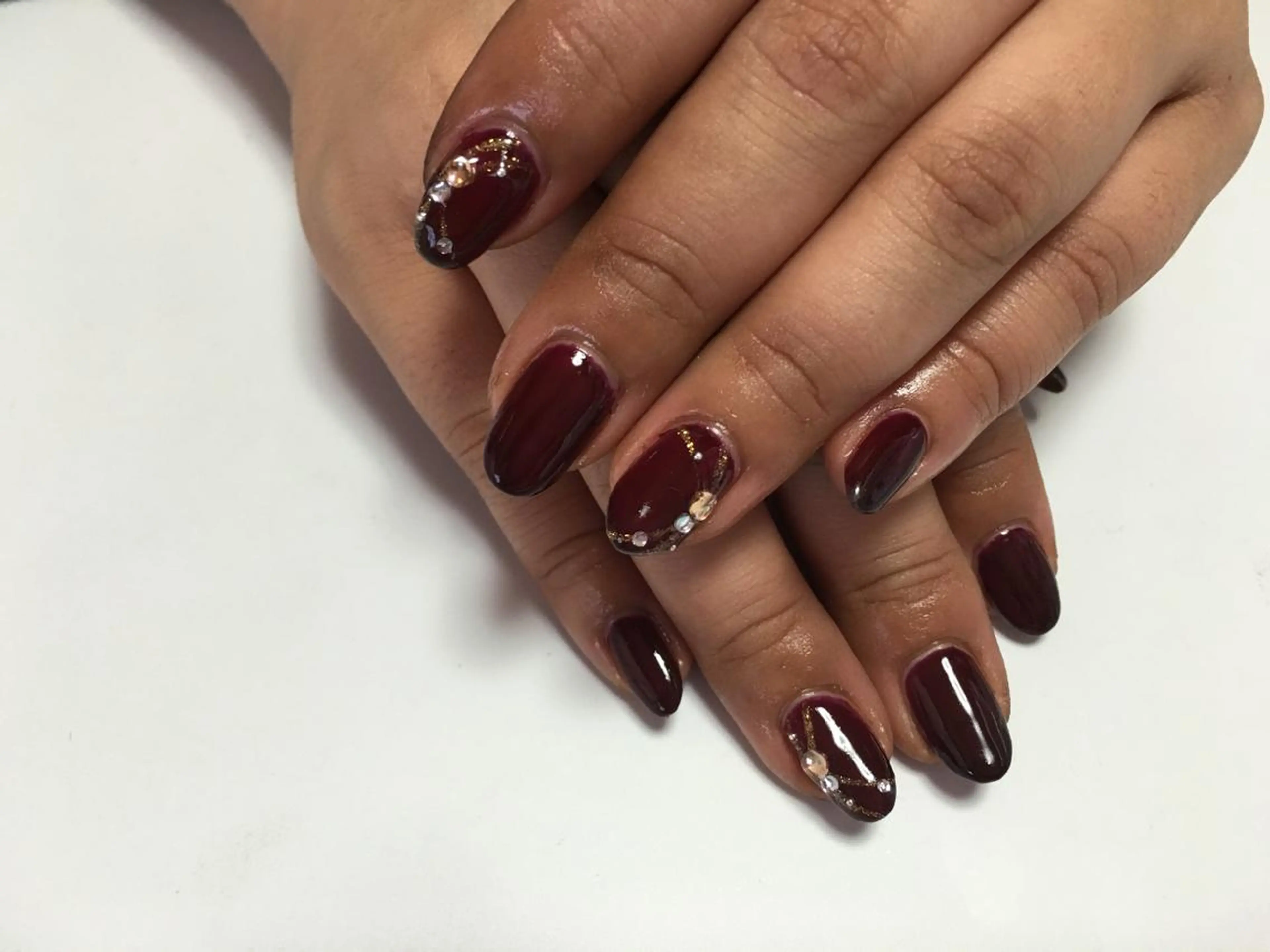 メンズ キッズ ネイル まつエク ボルドー Nail RINK (ネイルリンク)のネイルデザイン