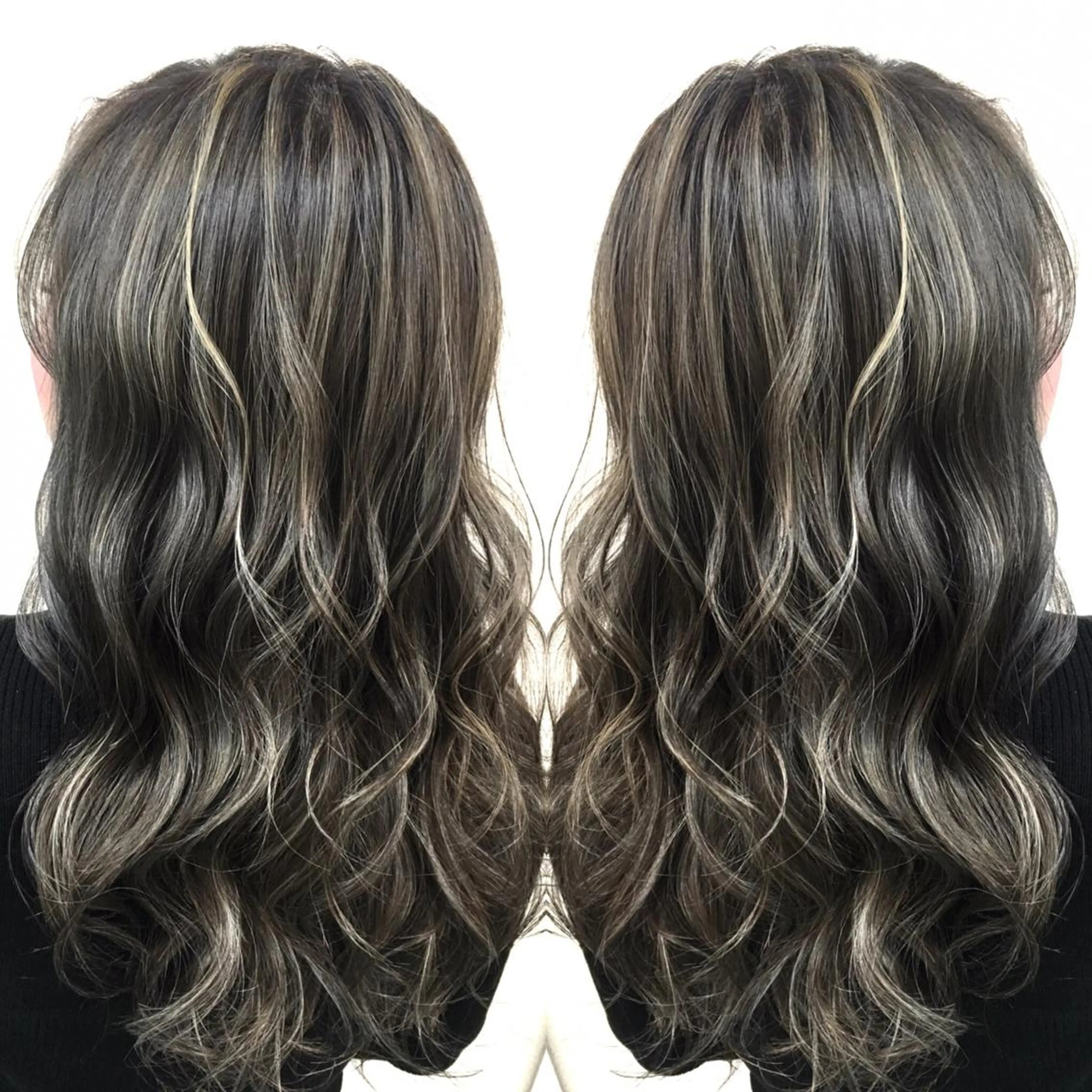 ロング カラー ハイライトカラー 3Dハイライト ハイライト ヘアカラー トリートメント 井上 一平のヘアスタイル