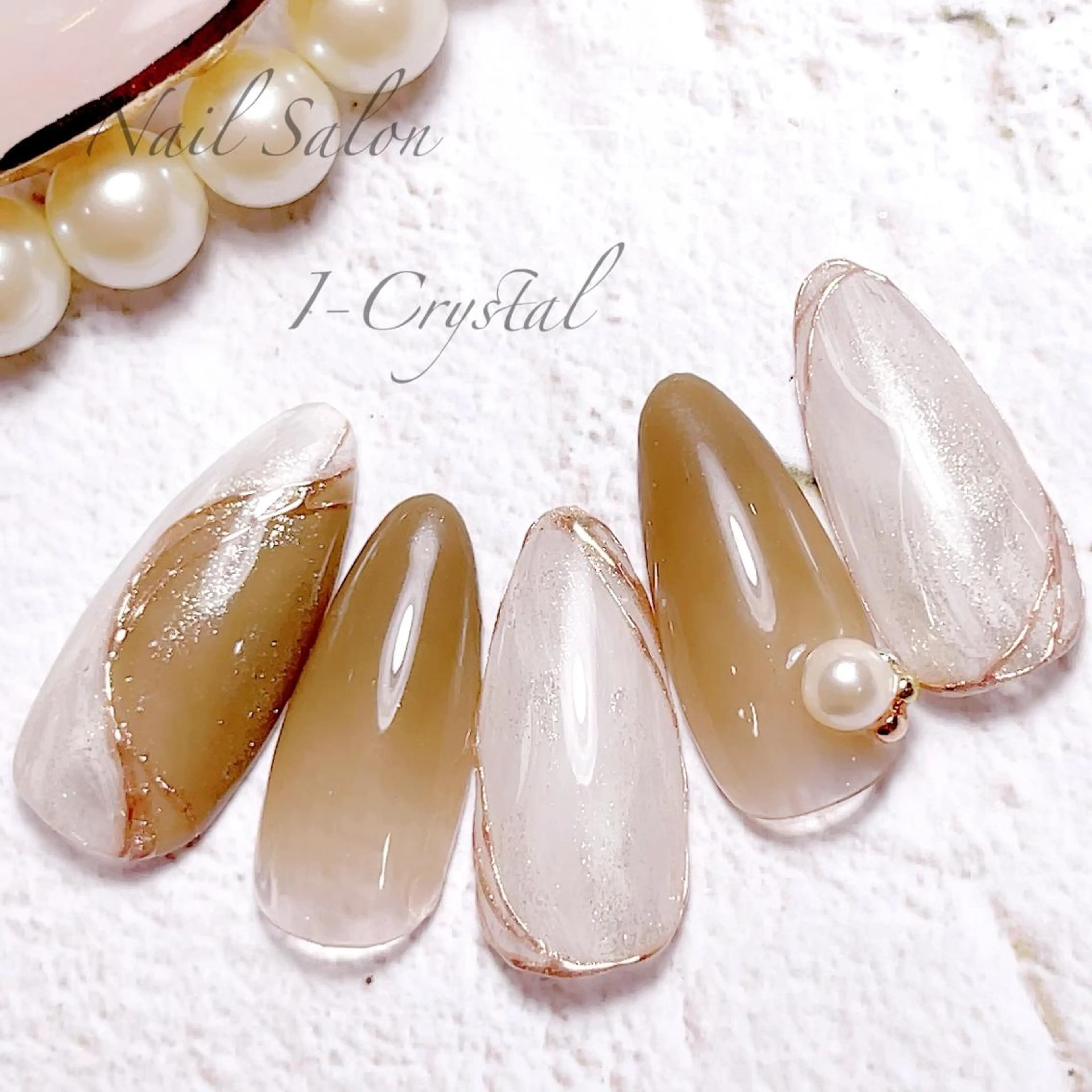 ネイル フットネイル ジェルネイル ニュアンスネイル パラジェル 春ネイル NailSalon  I-Crystal所属・中村 郁美のネイルデザイン