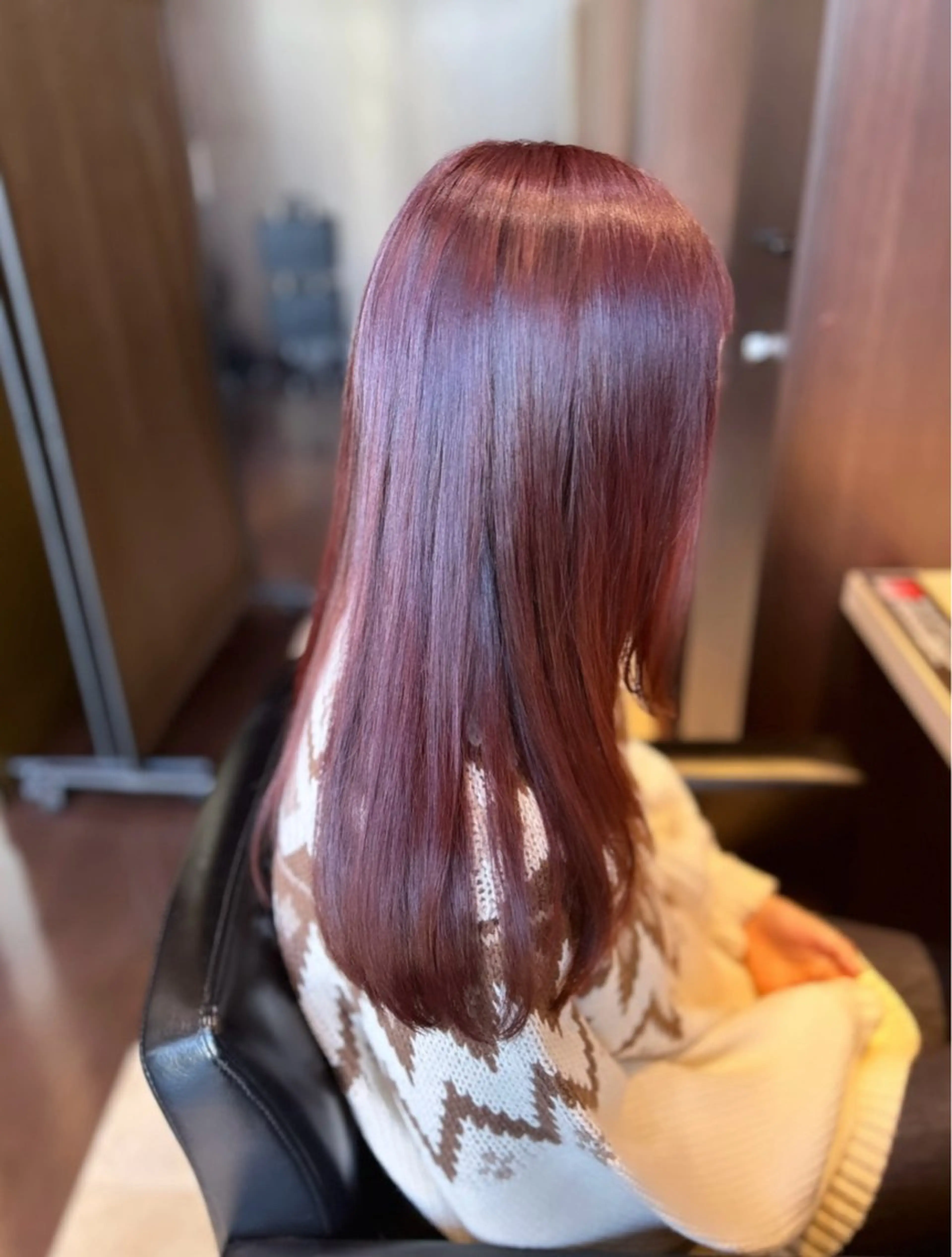 ロング カラー ピンクカラー パーマモデル募集中 瀬在紗也香のヘアスタイル