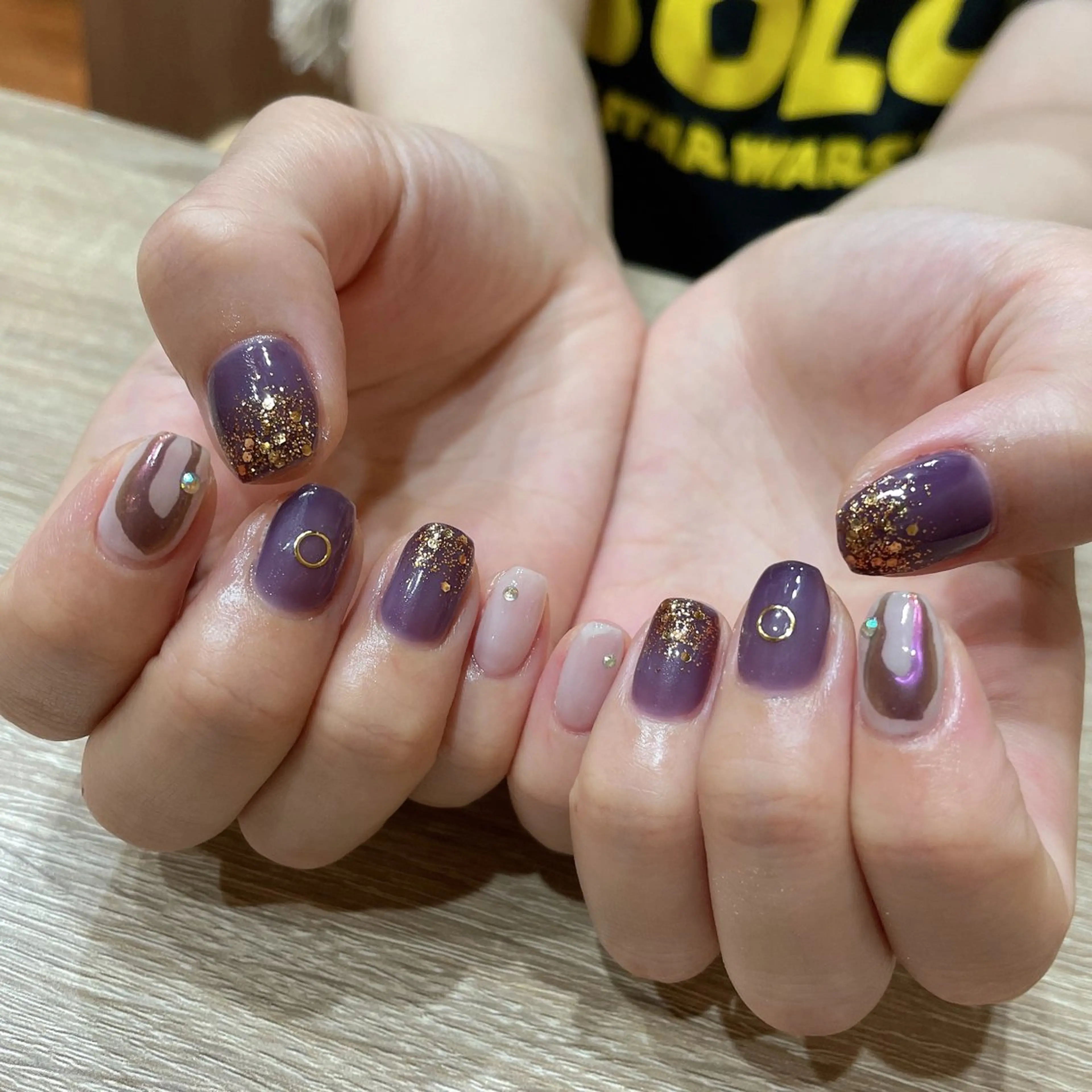 ネイル ストーンネイル ハンドネイル liberté所属・liberté🫧 新小岩のネイルデザイン