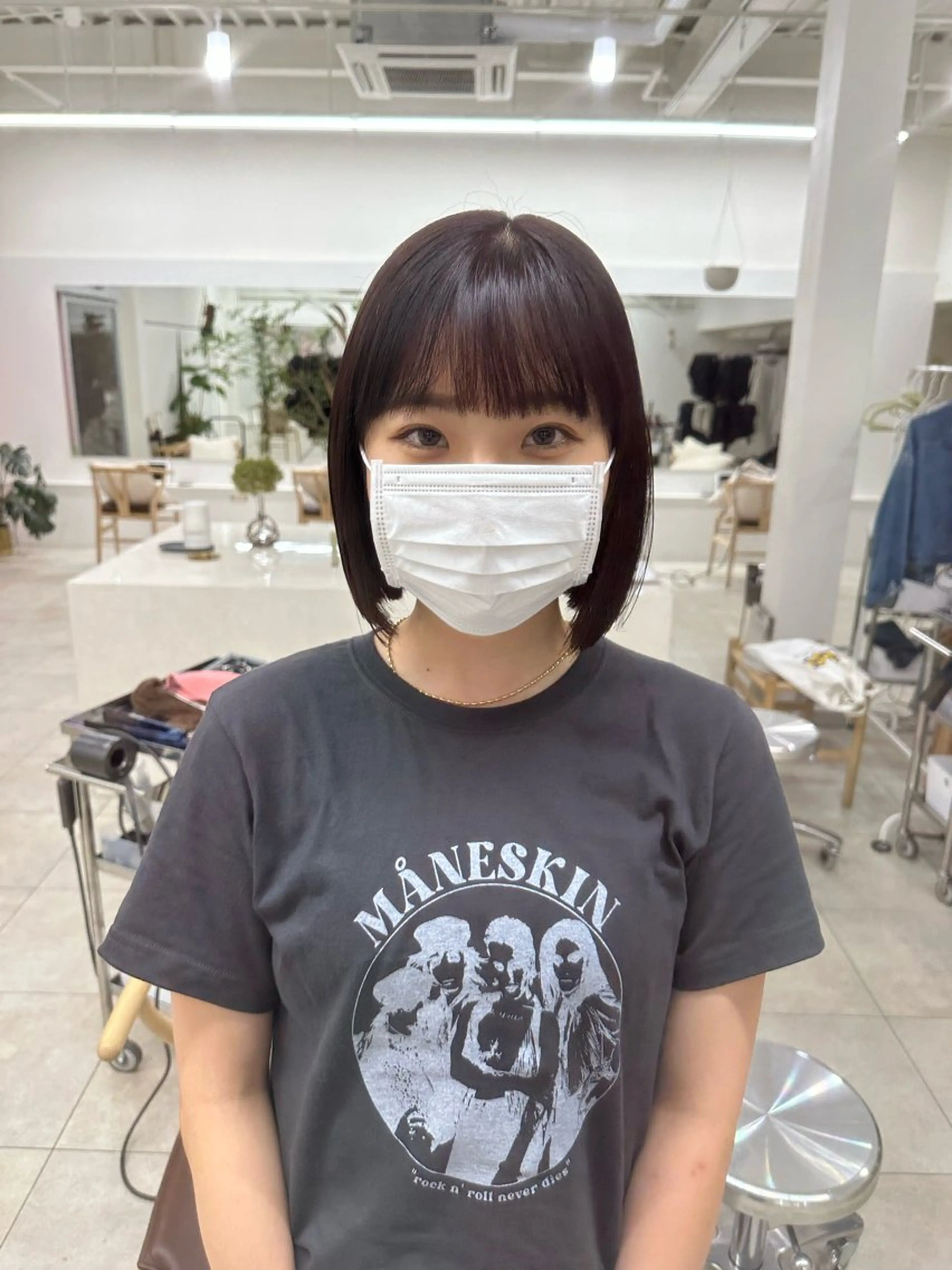 ミディアム ボブ 林 莉央のヘアスタイル