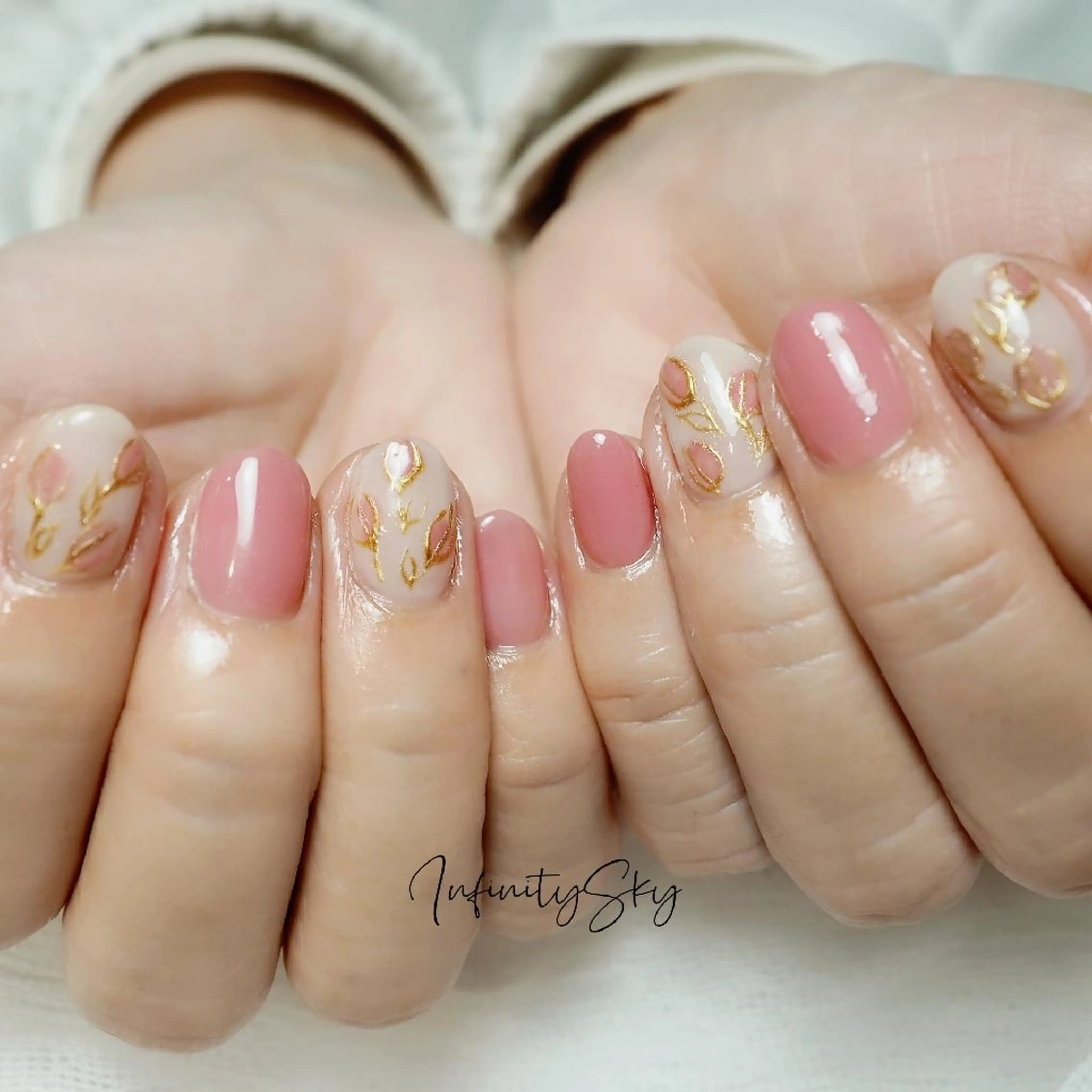ネイル ハンドネイル infinity skyのネイルデザイン