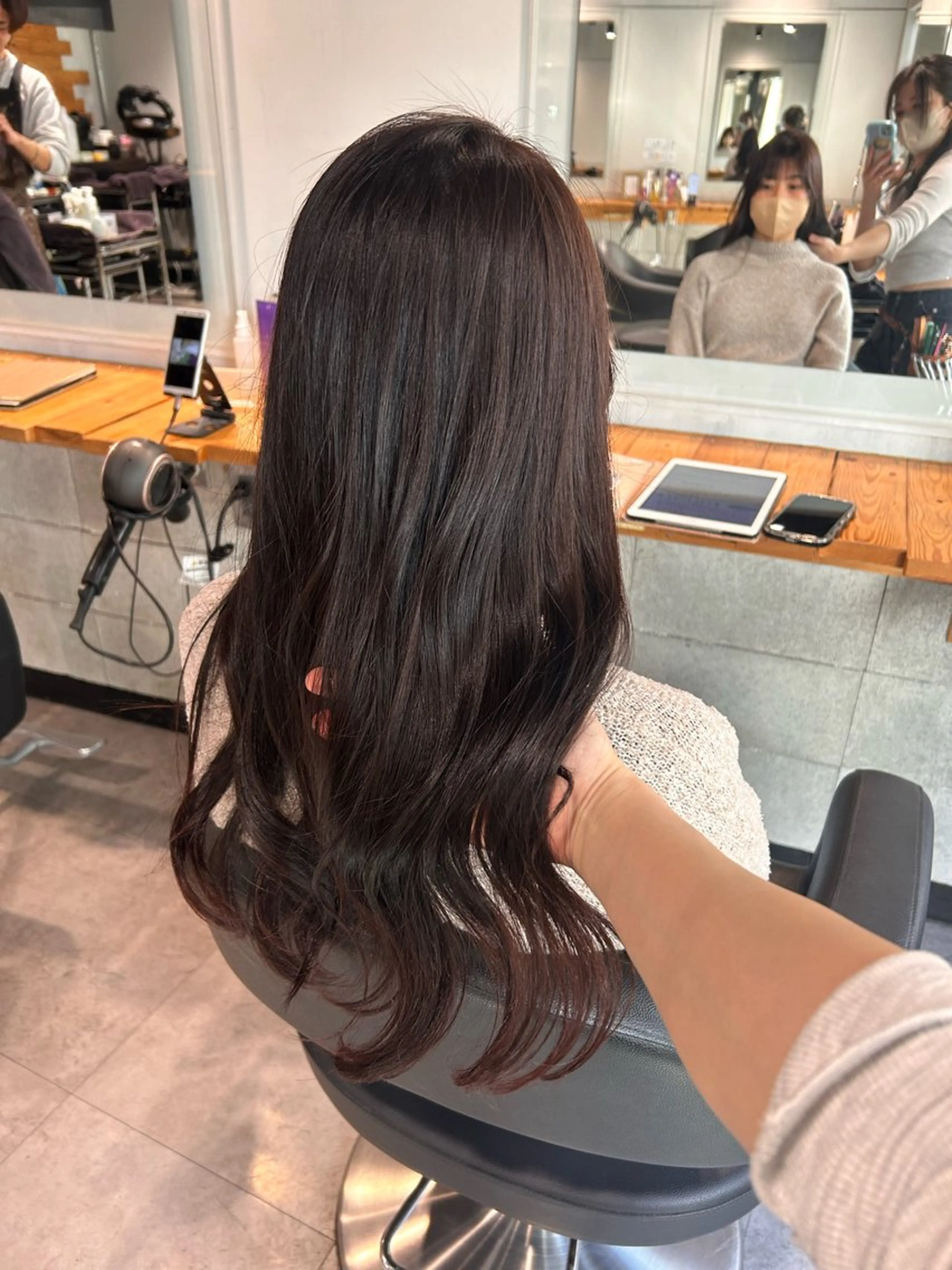 ロング ヘアカラー トリートメント ヘッドスパ 韓国Style♡ Nanami🇰🇷のヘアスタイル