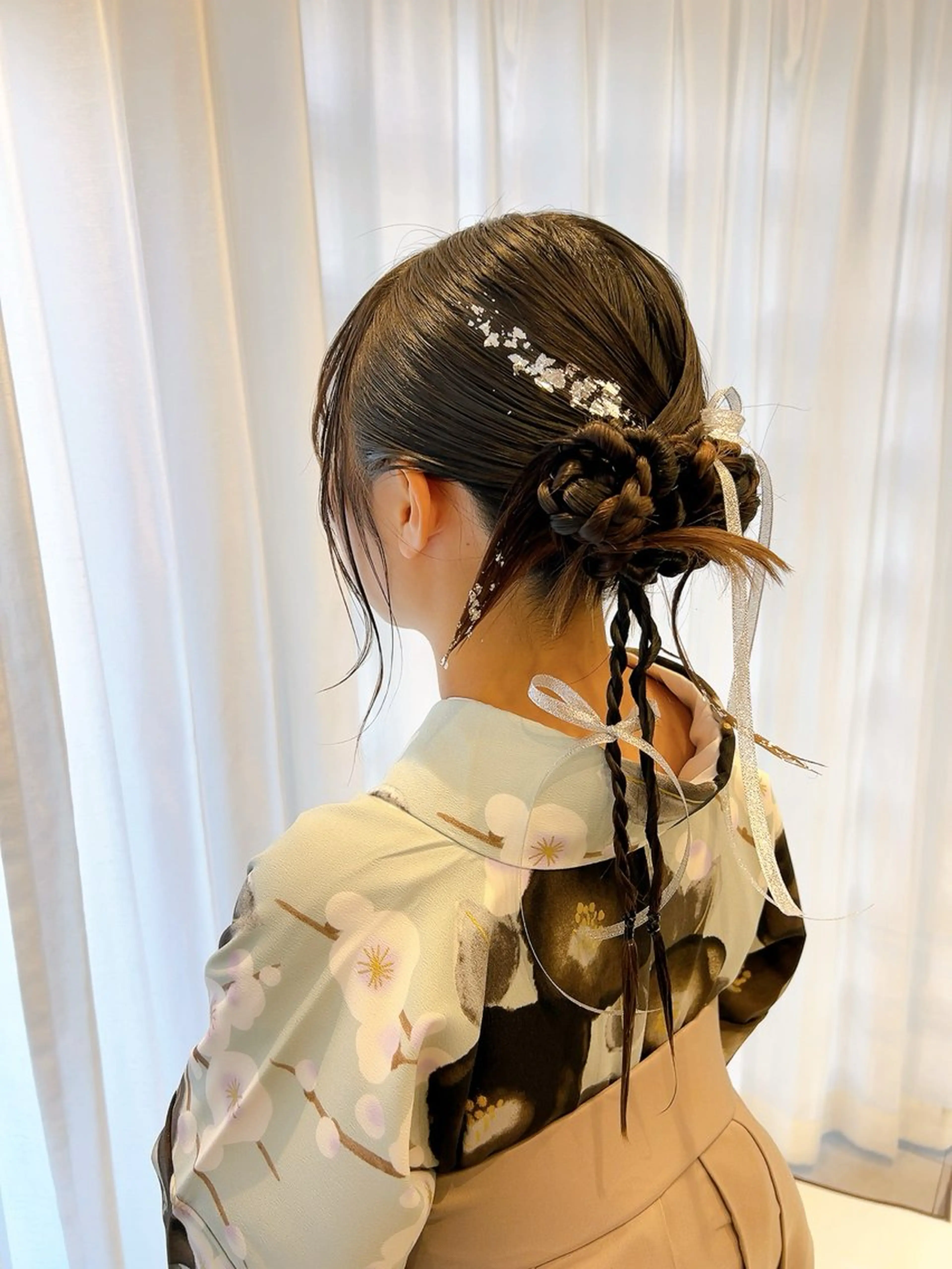 ヘアアレンジ 着物ヘア 卒業式のヘアスタイル 髪飾り ヘアセット 池田 みのりのヘアスタイル