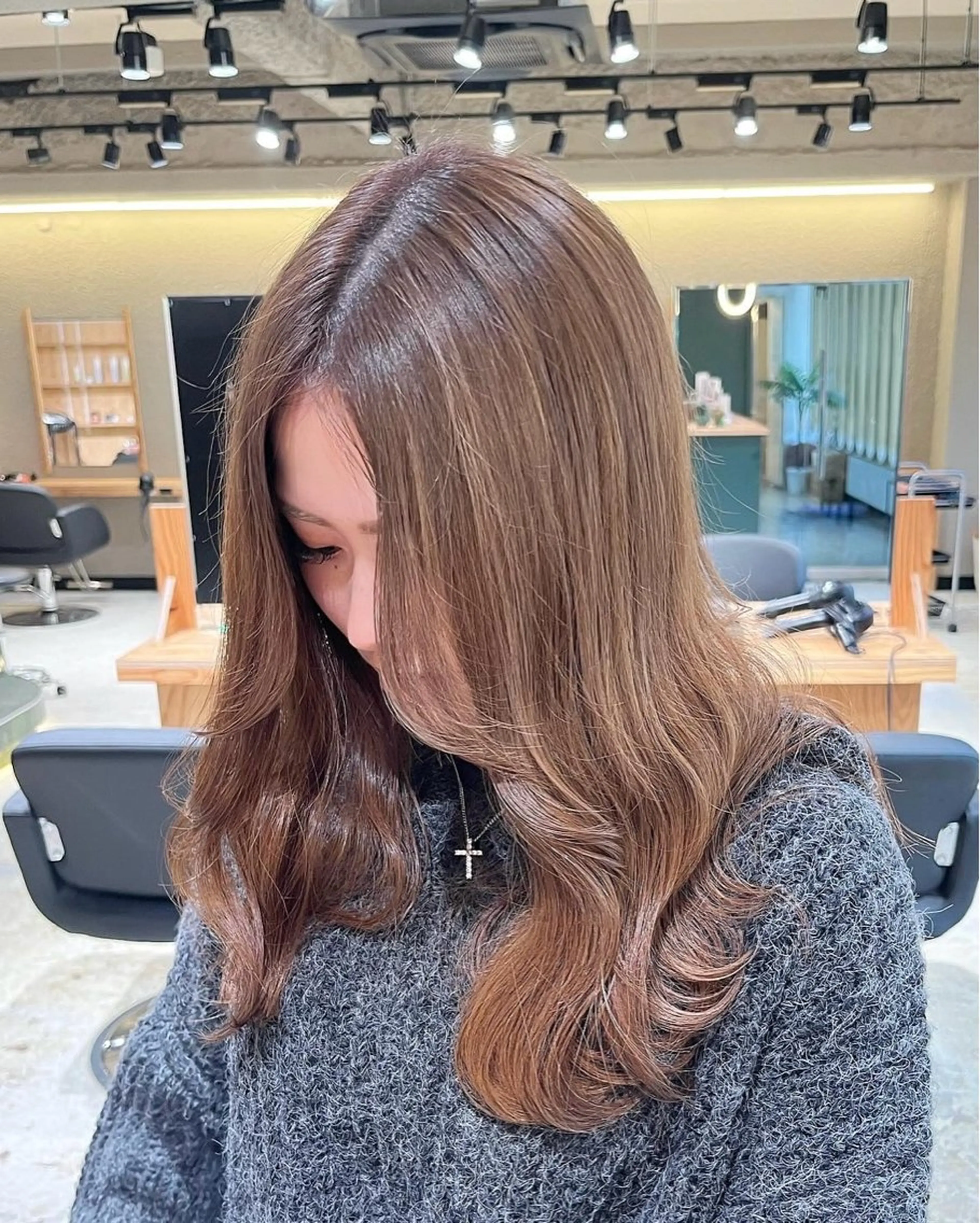 セミロング カット ヘアカラー トリートメント 🏅EIGHT難波/ 【店長】タモツのヘアスタイル