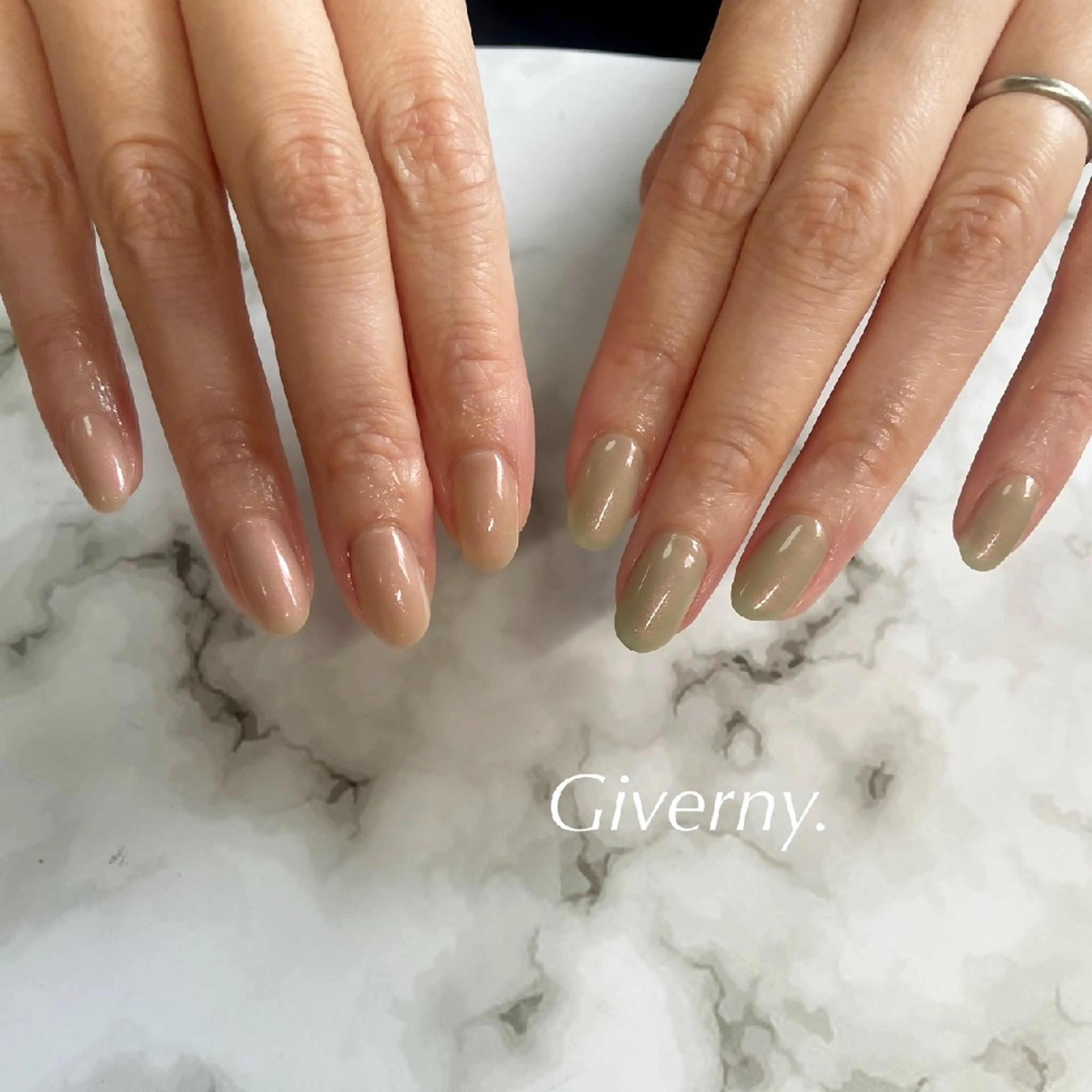 ネイル 春ネイル ハンドネイル Giverny .のネイルデザイン