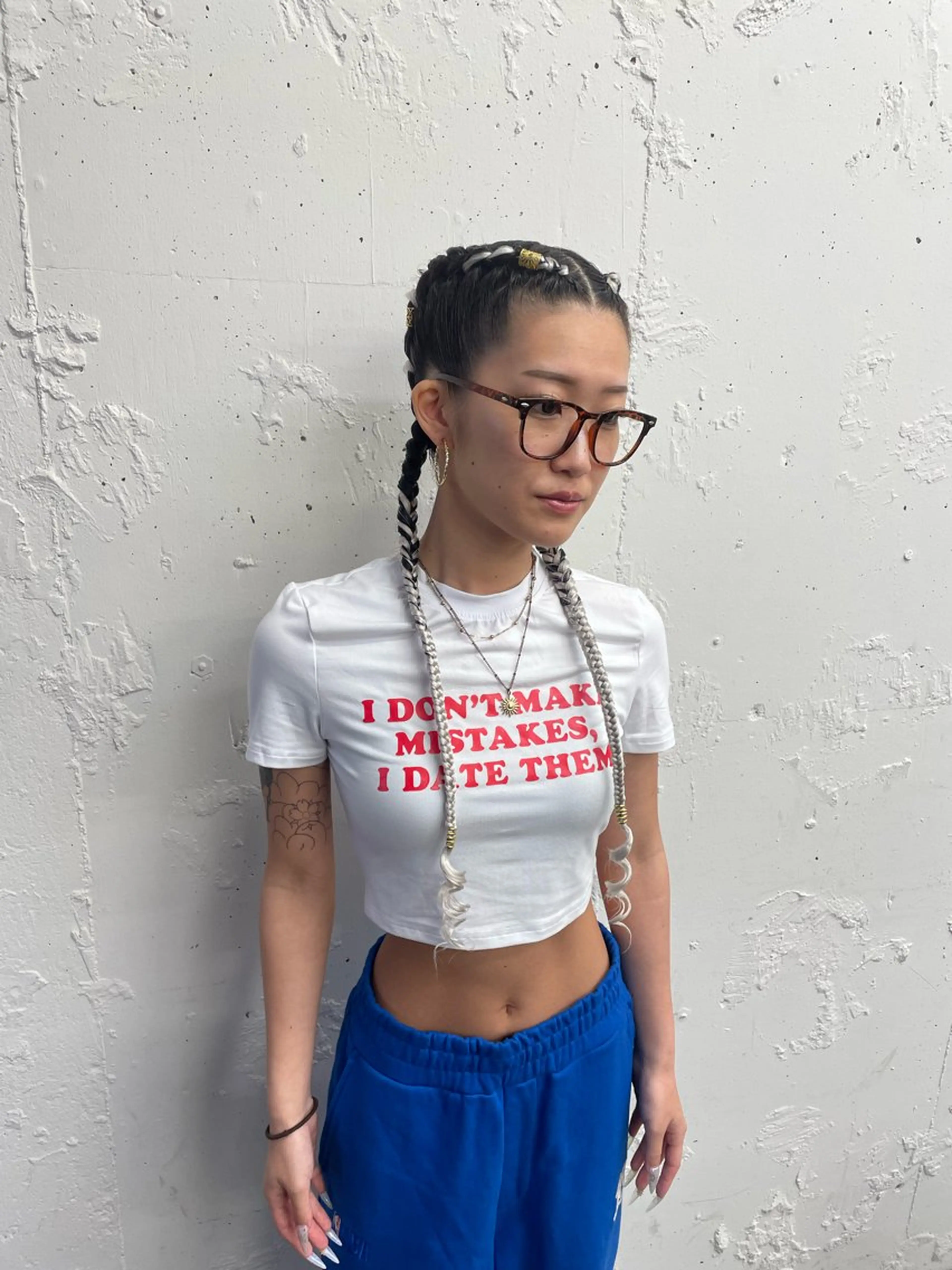 ヘアアレンジ エクステ コーンロウ／ブレイズ SYUのヘアスタイル