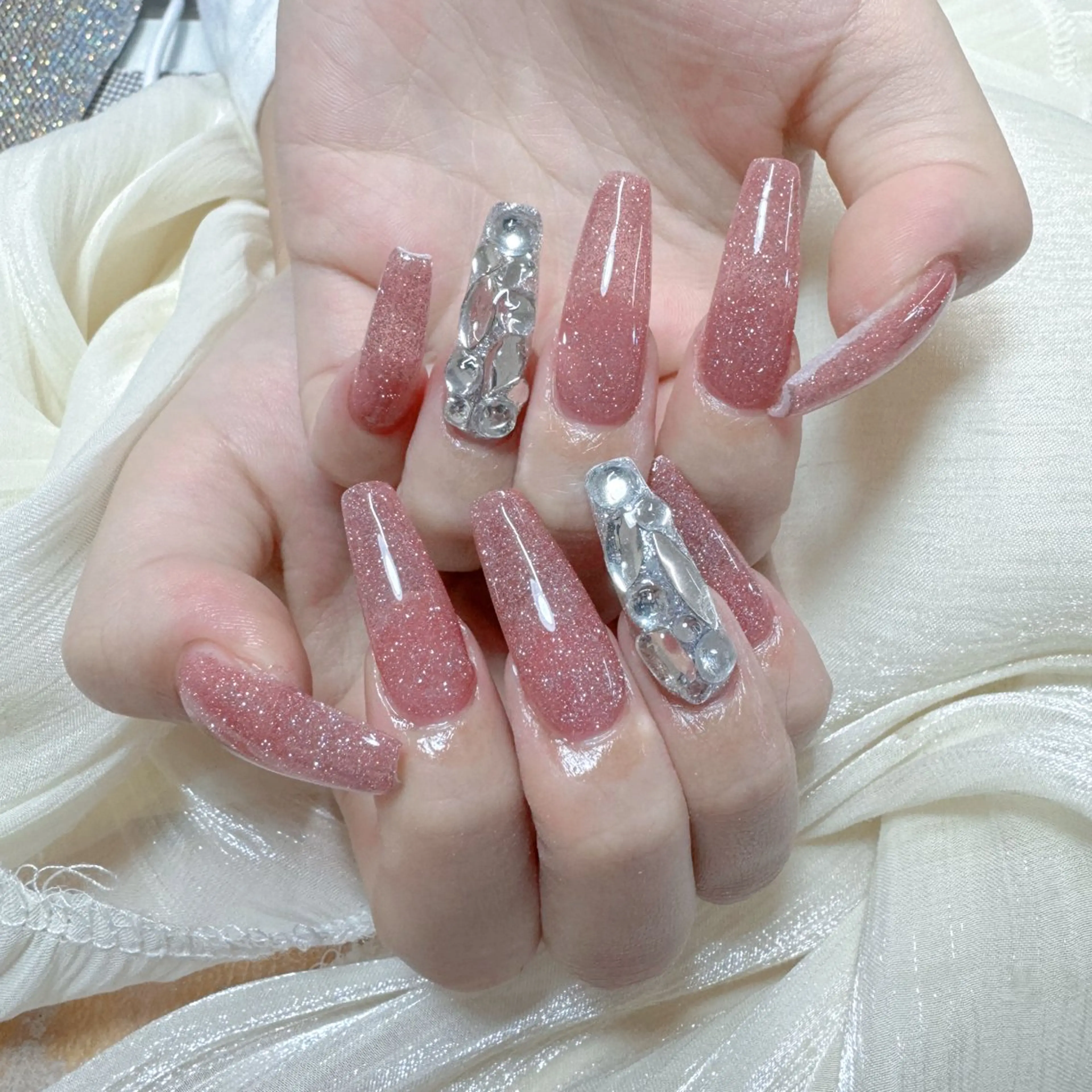 ネイル ハンドネイル 🤍Lemode 長さだし専門🎀のネイルデザイン