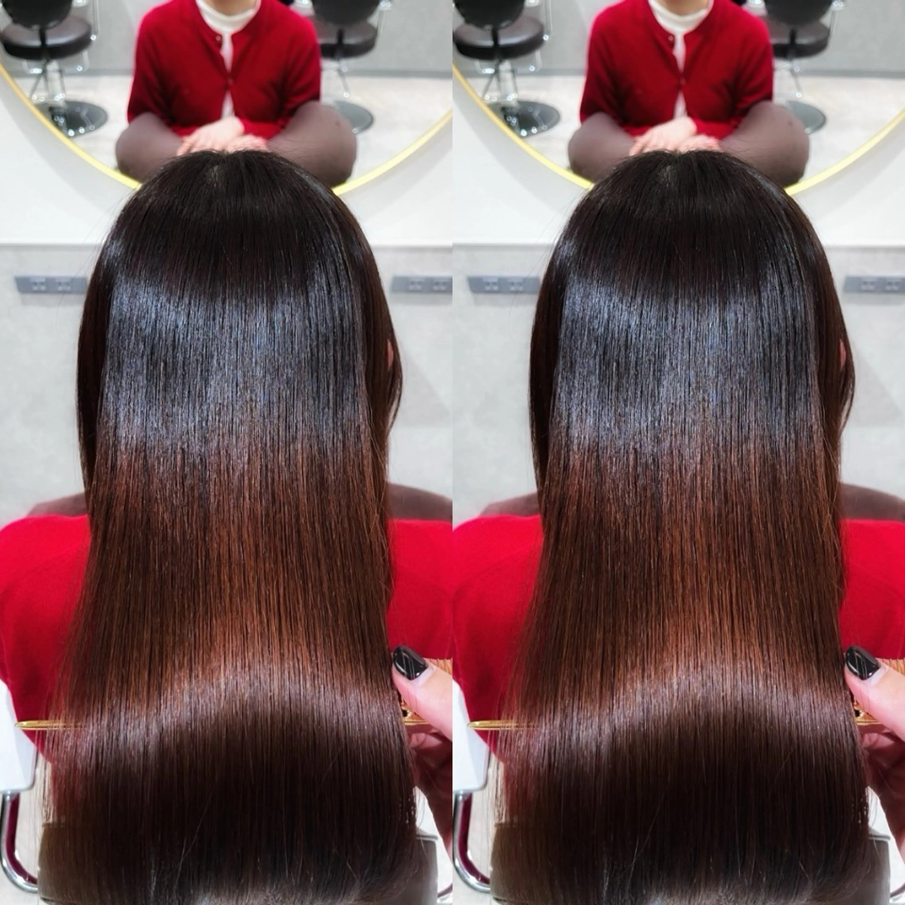 ロング カット ヘアカラー トリートメント 銀座⭐️髪質改善⭐️ 平中 留生のヘアスタイル