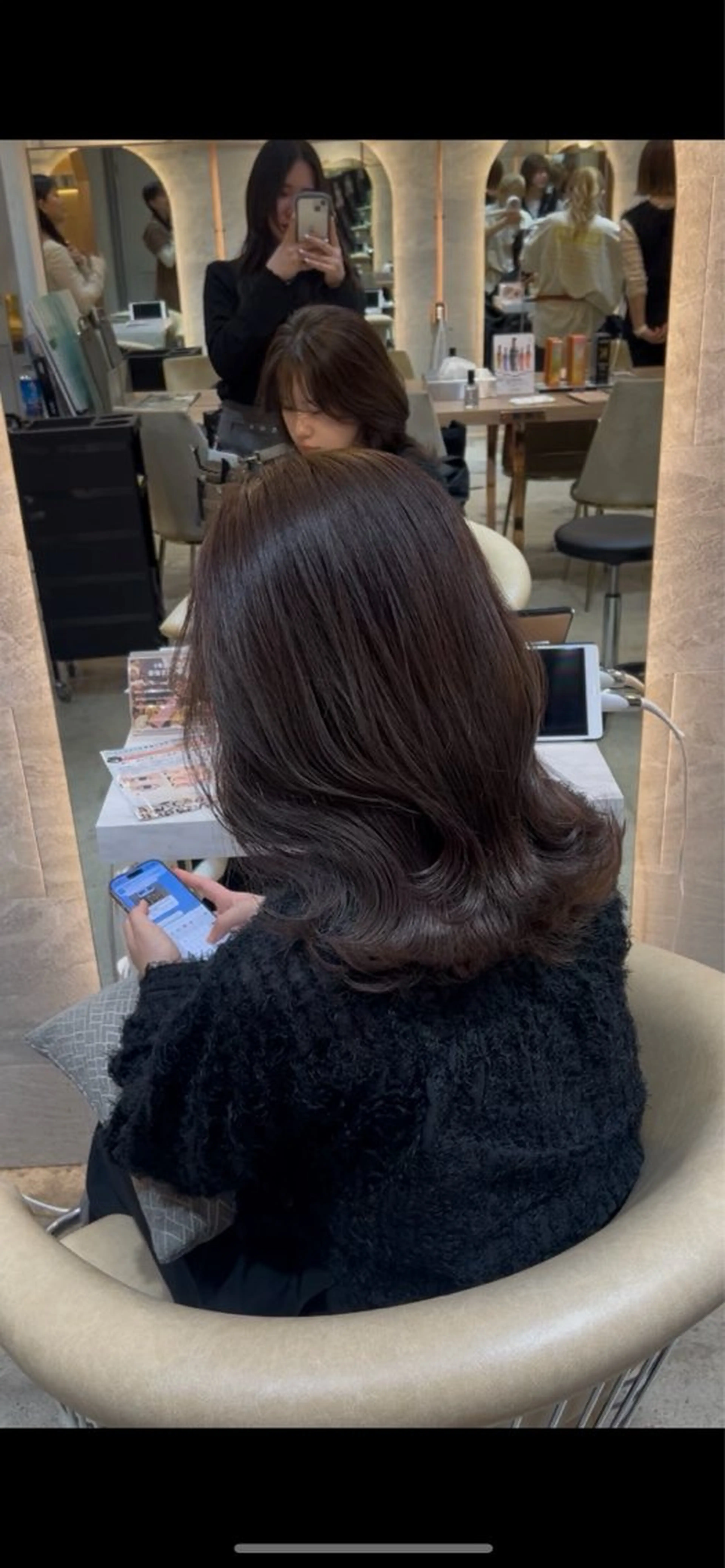 白髪染めカラー♡【リタッチのみも可🙆🏻‍♀️】+髪質改善トリートメントの写真