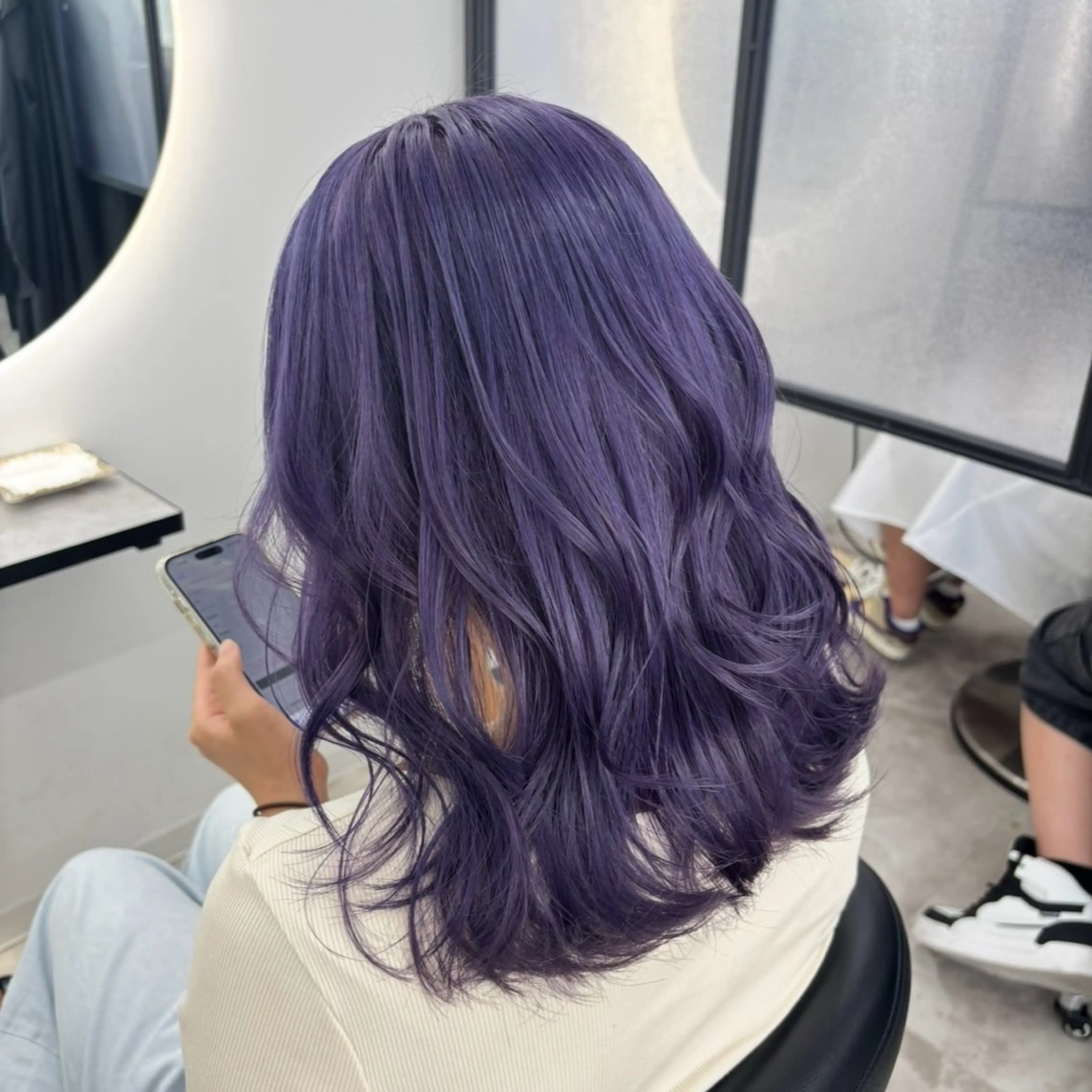 セミロング カラー ヘアカラー Ren. 🦋デザインカラーのヘアスタイル