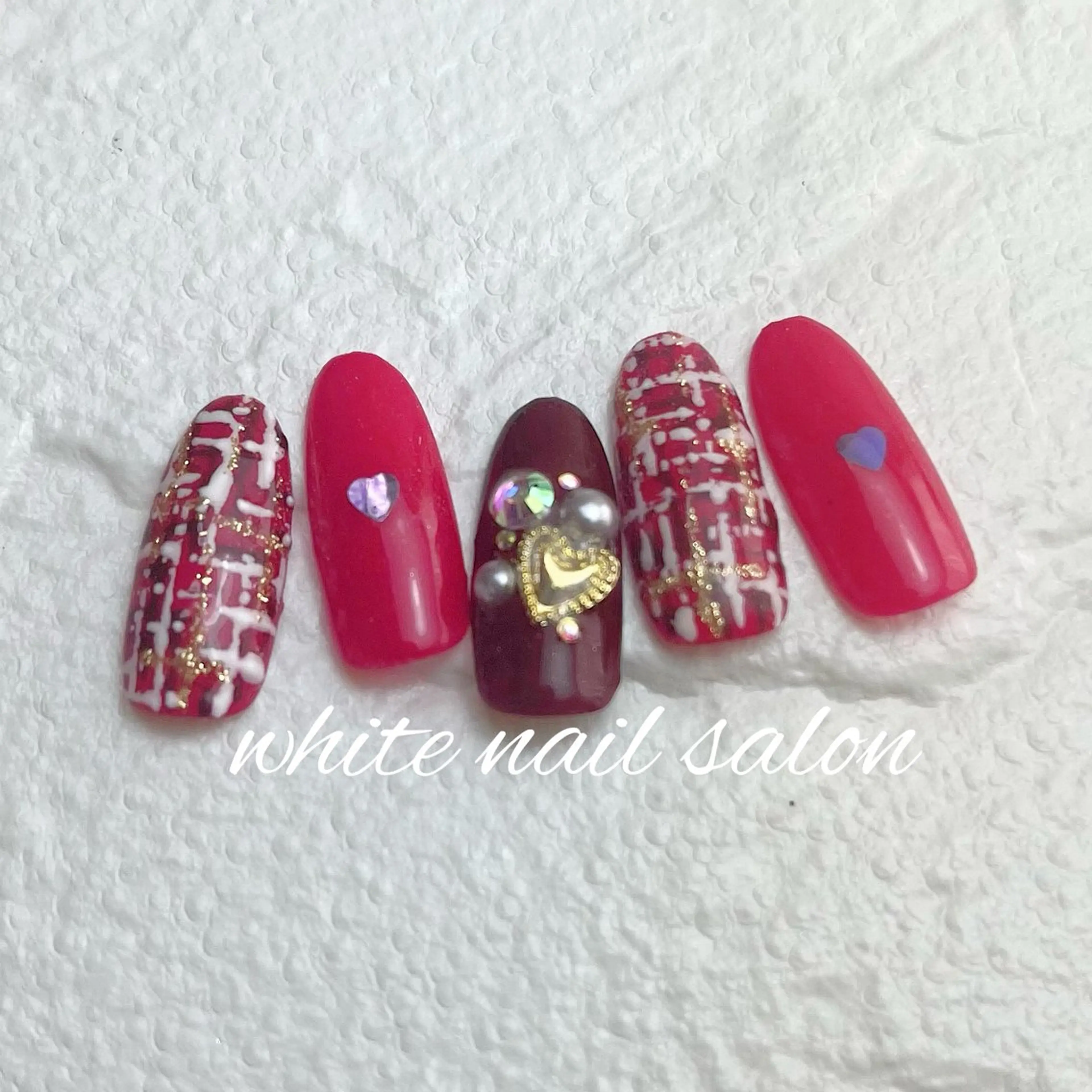 ネイル ラメ(グリッター) ハンドネイル white nail salonのネイルデザイン