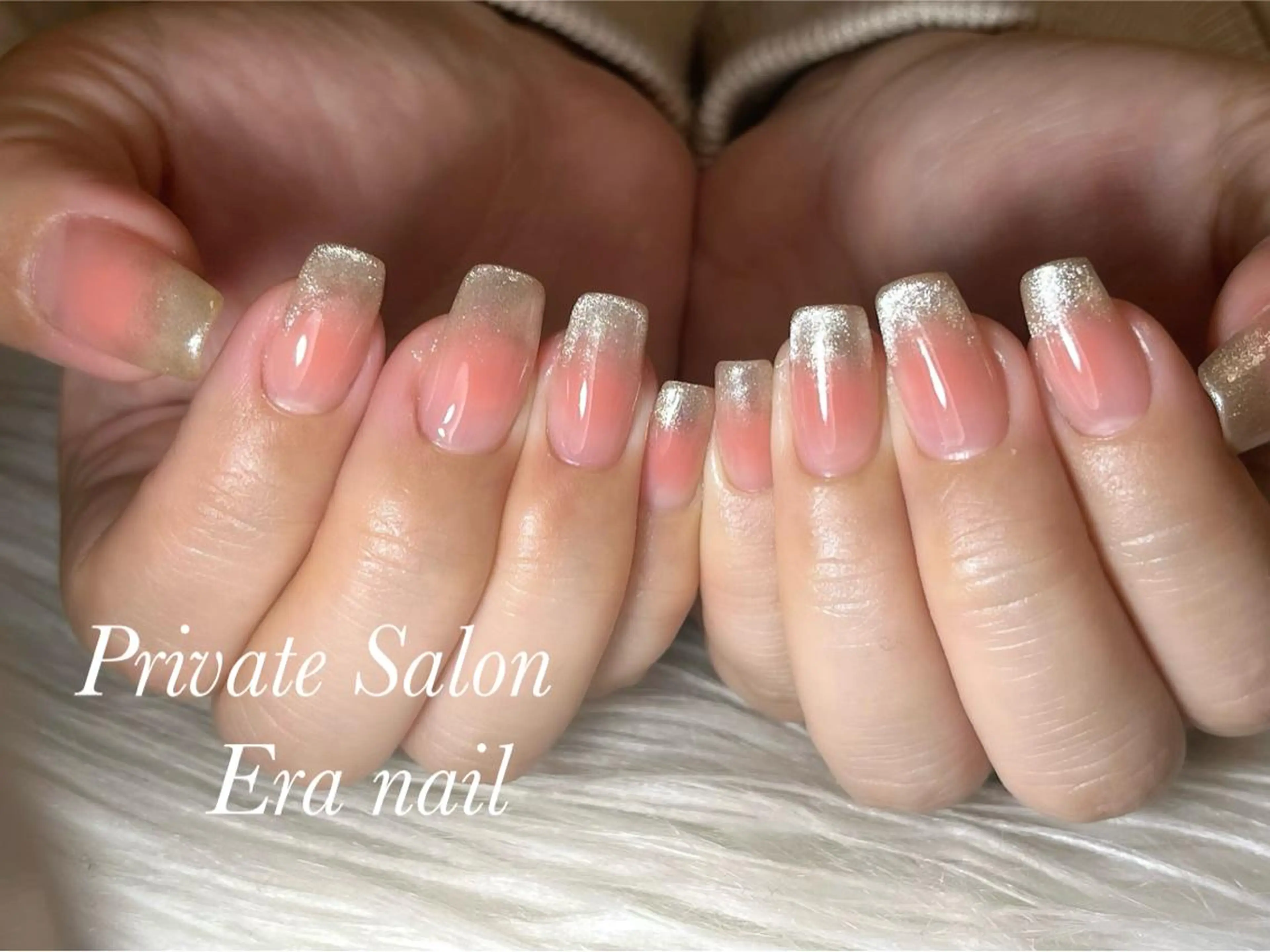 ネイル チークネイル グラデーション マグネットネイル Era nailのネイルデザイン