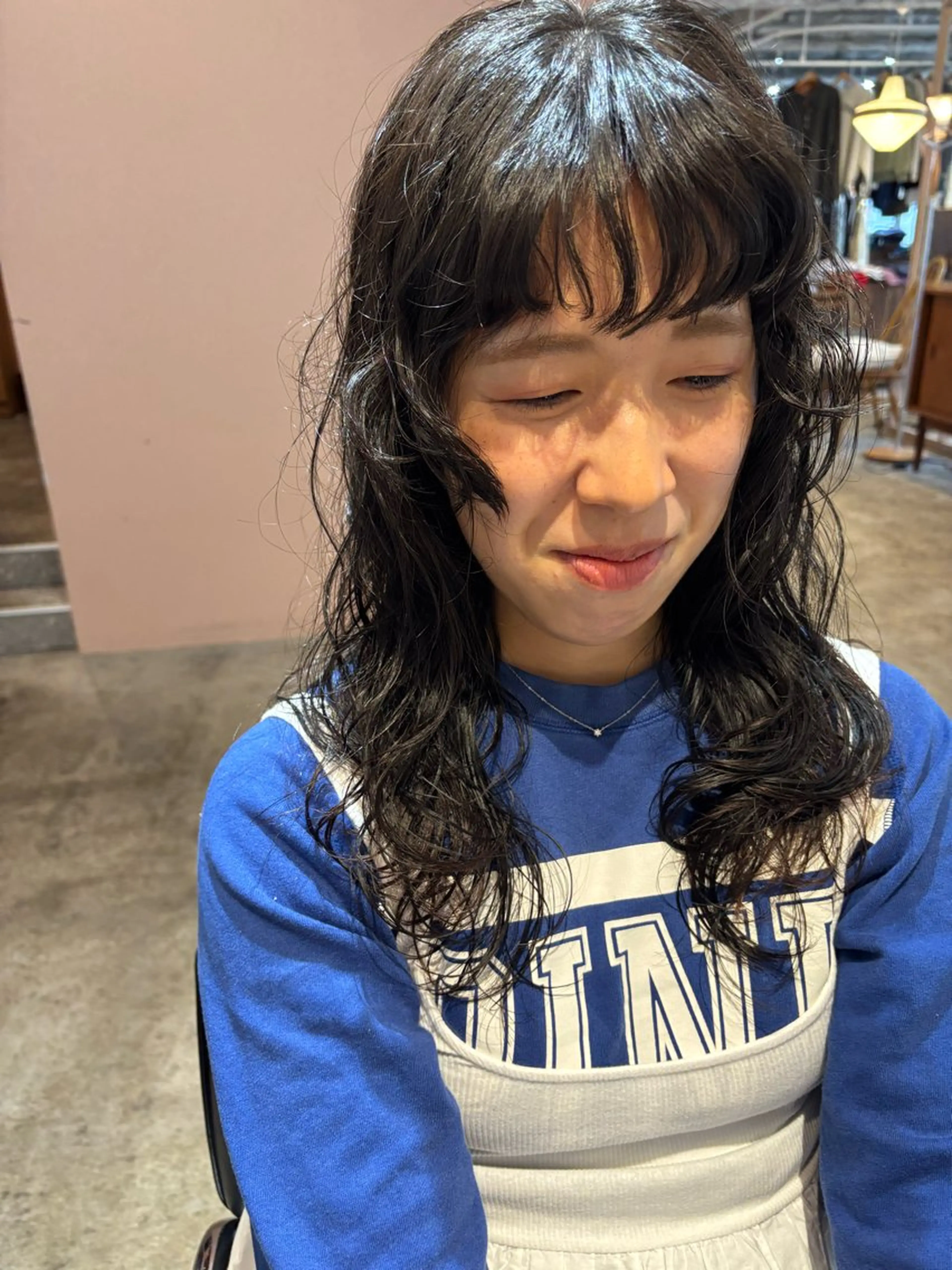 ロング パーマ カット パーマ トリートメント Hayashi Shioriのヘアスタイル