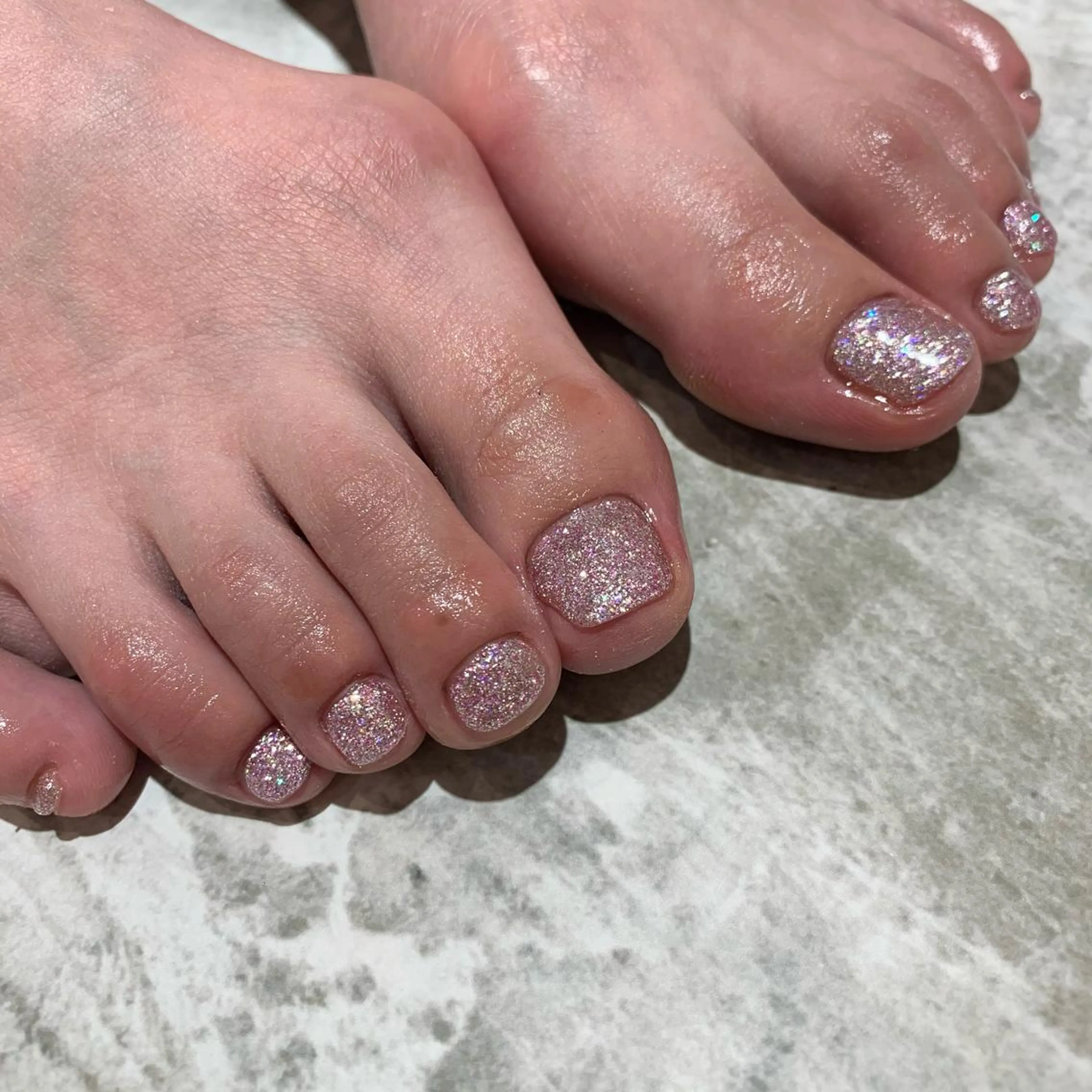 ネイル ラメ(グリッター) ピンク Lia所属・eri chan nailのネイルデザイン