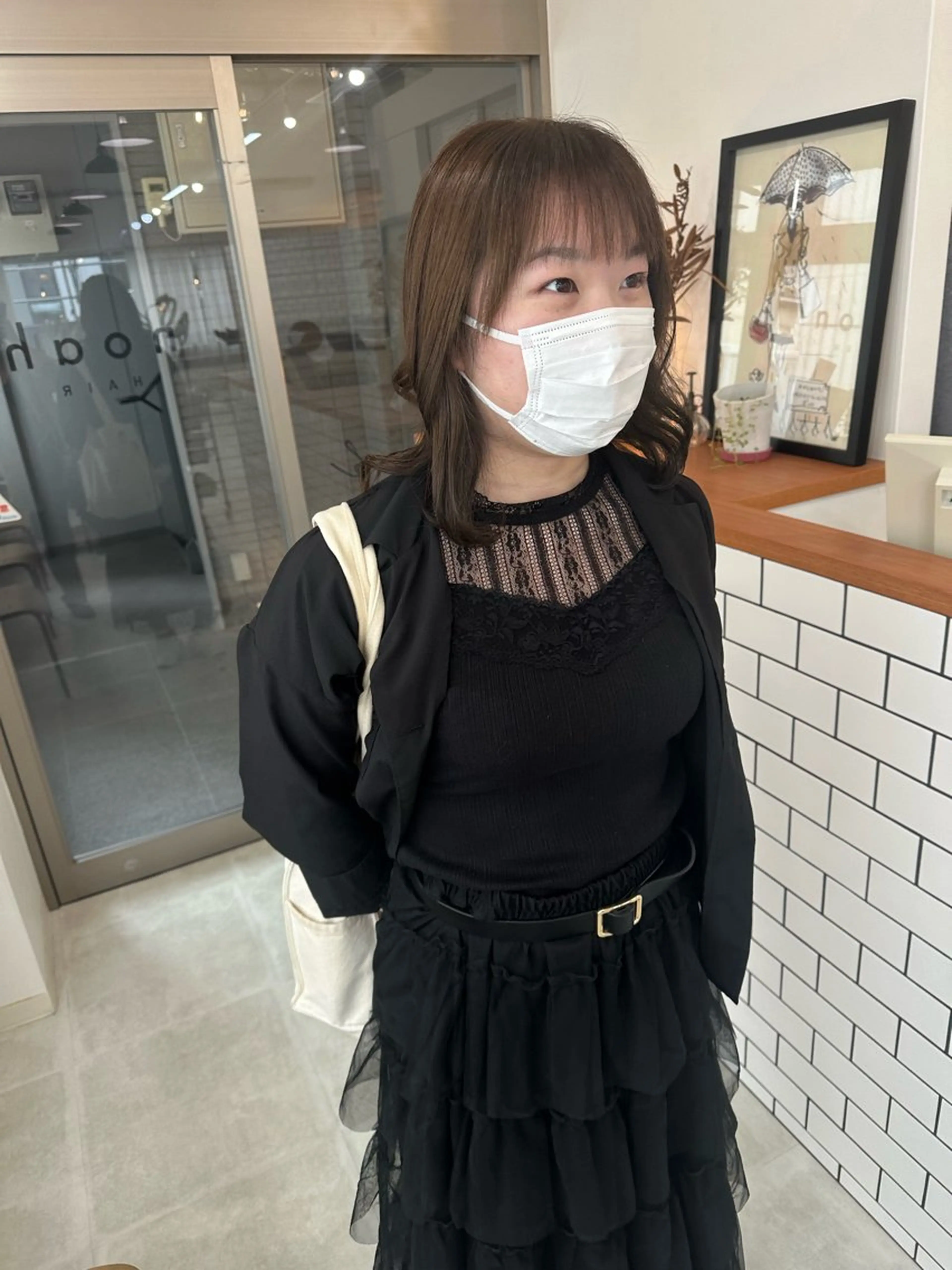 ミディアム カラー パーマ お洒落パーマ/ 艶カラー/michiのヘアスタイル