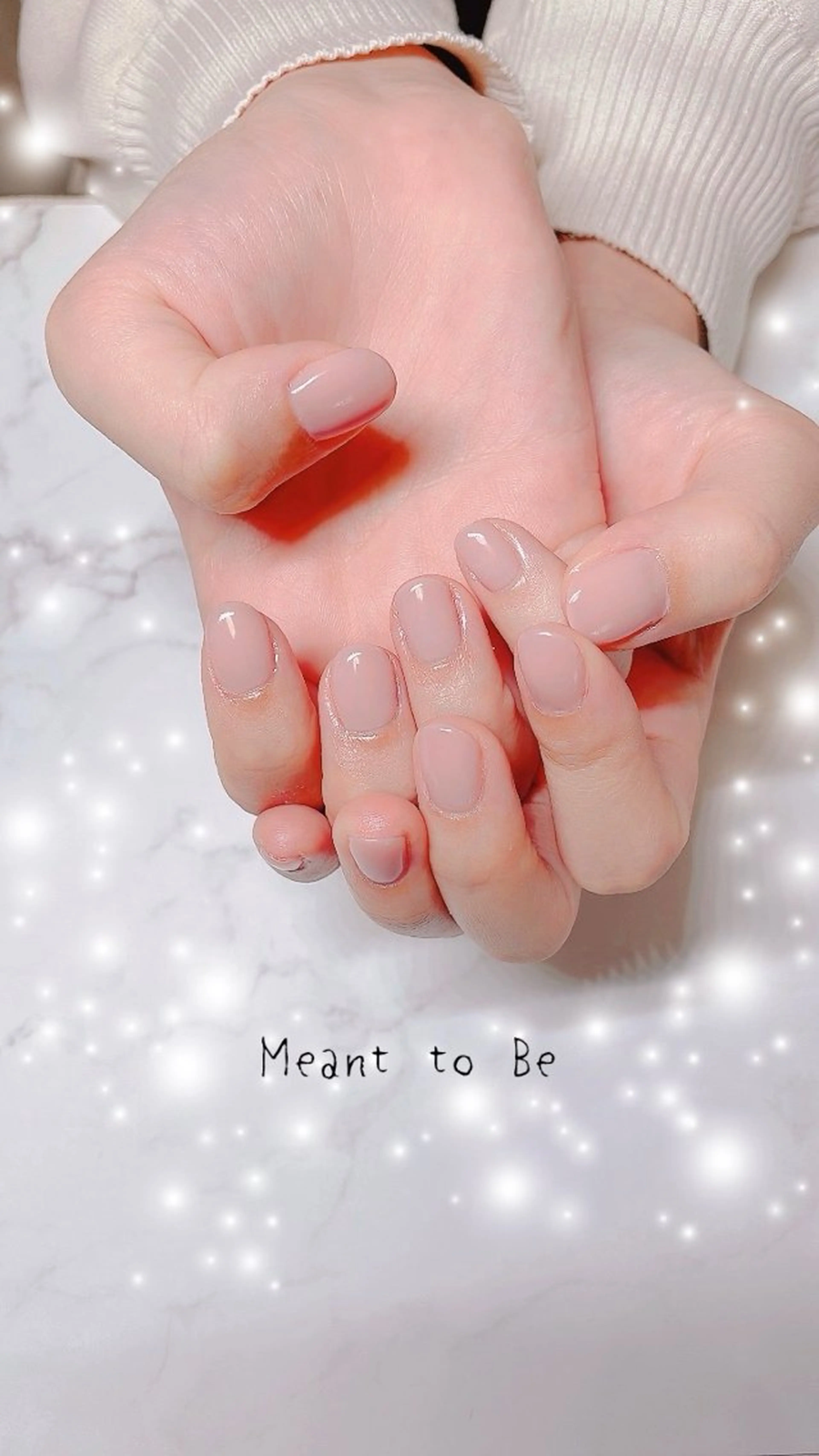 ネイル ジェルネイル オフィスネイル パラジェル Meant to Be〜ご縁に感謝〜のネイルデザイン