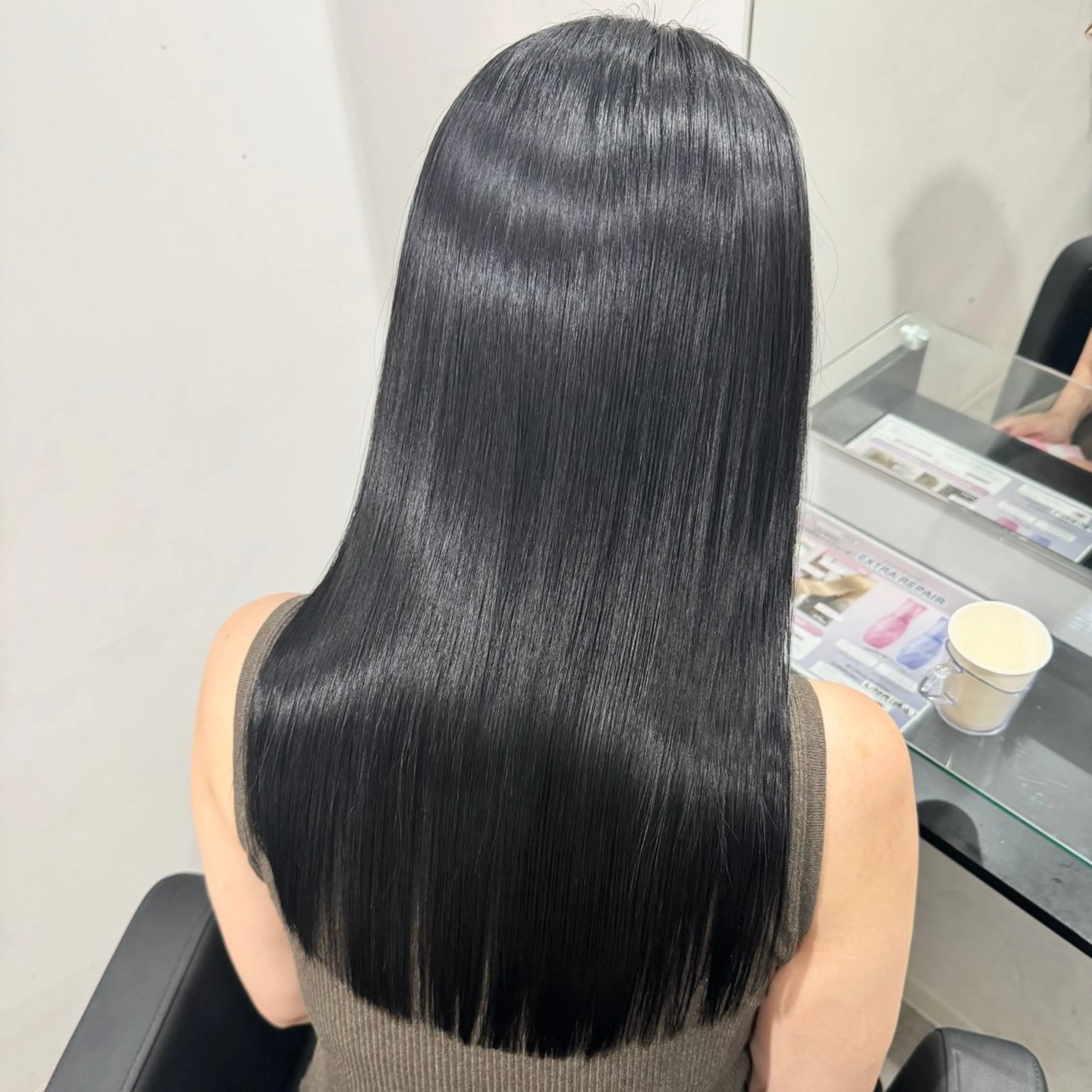 カット+美髪縮毛矯正+トリートメントの写真