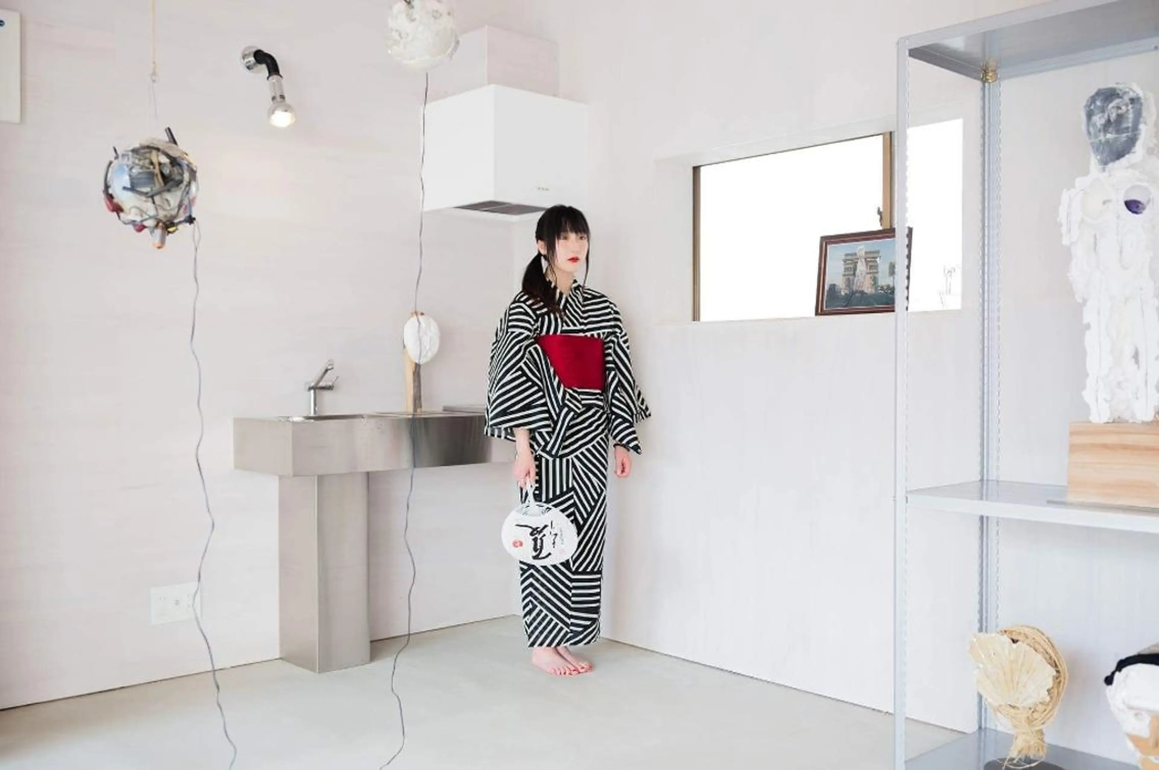 ヘアアレンジ セミロング かしわば しょうのヘアスタイル