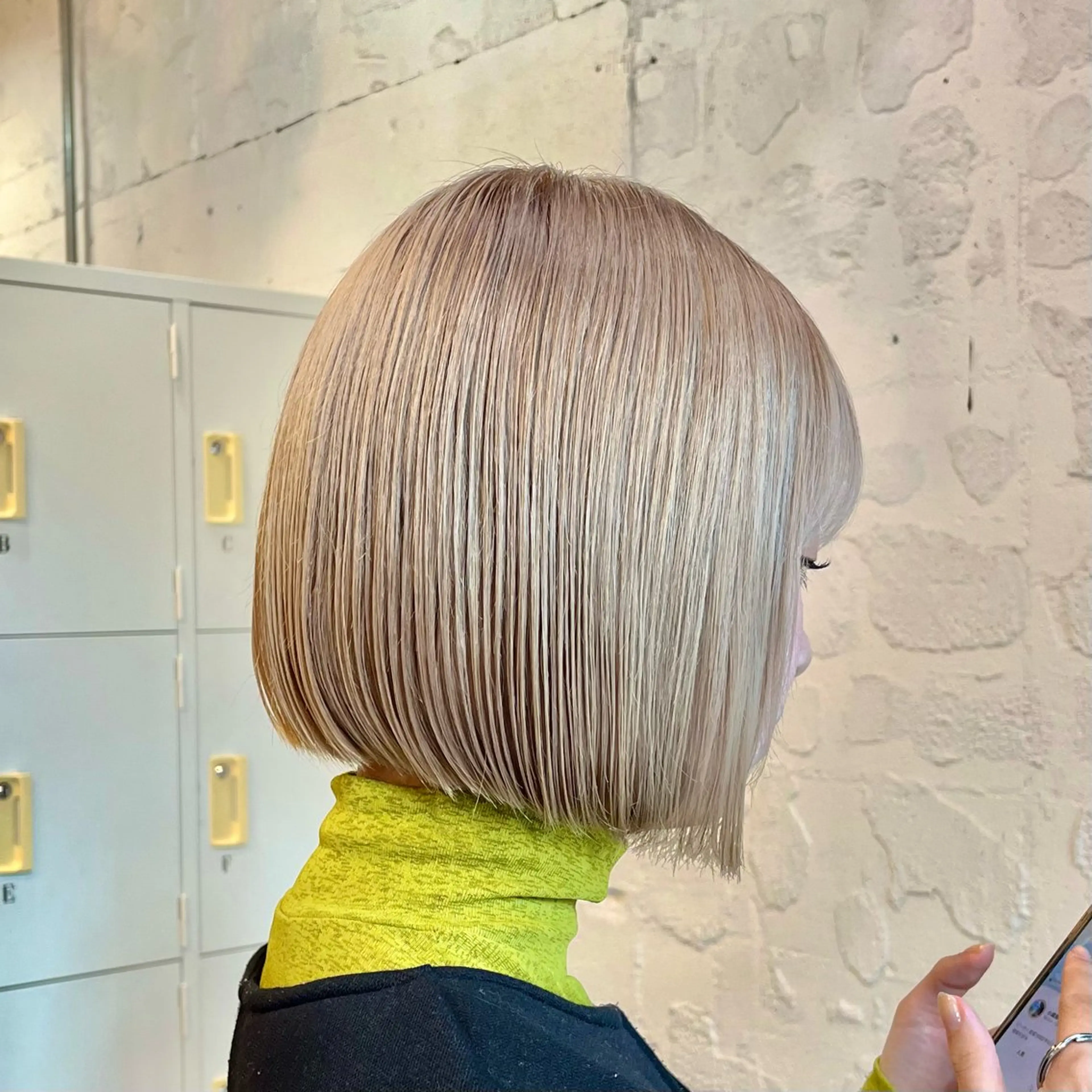 ミディアム カラー カット ヘアカラー GO TODAY SHAiRE SALON 原宿本店所属・ボブ/レイヤー/ ハッシュカット/河内のヘアスタイル