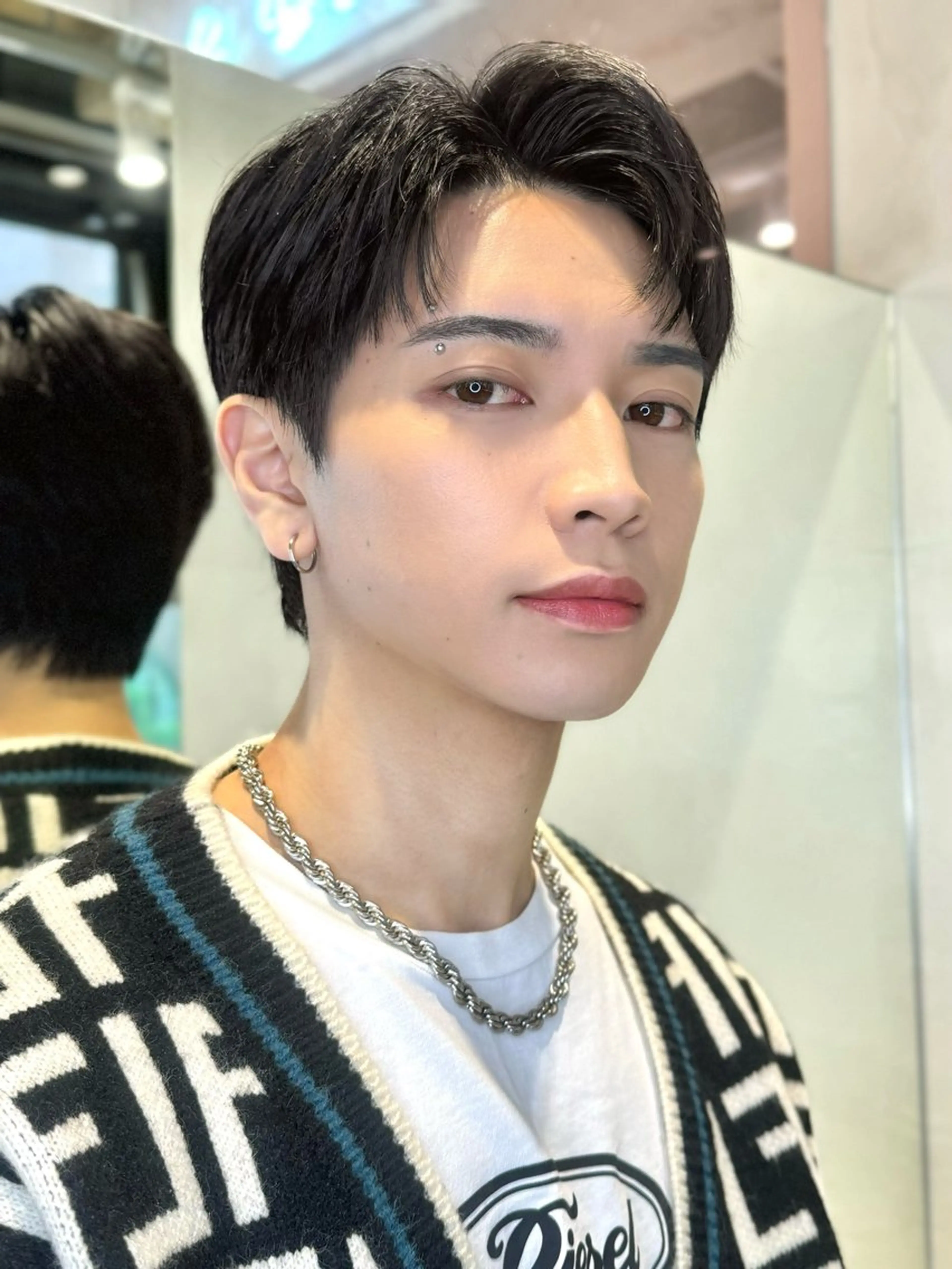 ショート メンズ カット パーマ 🔶似合わせセンター パート/ヤス🔶のヘアスタイル