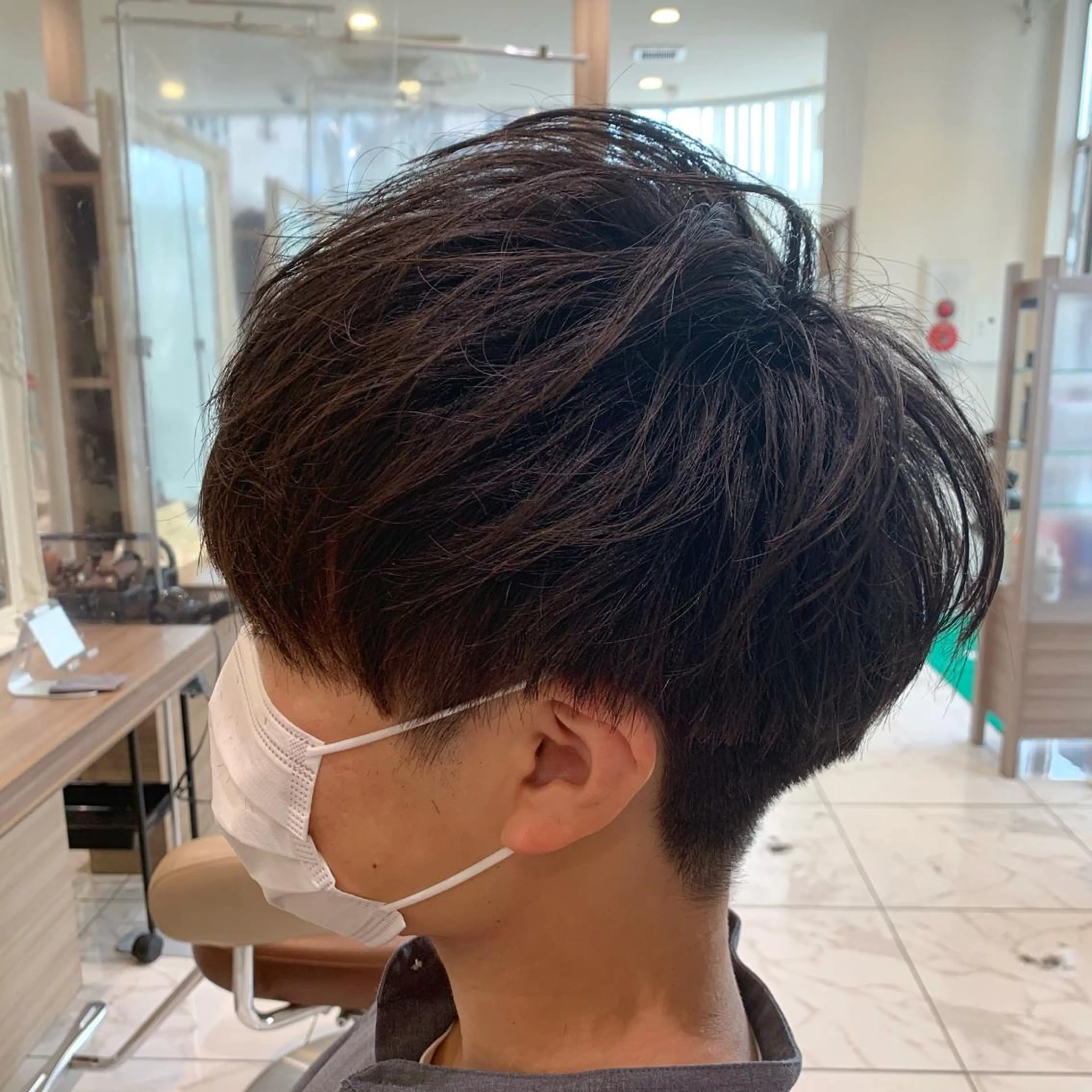 ショート メンズ カット 【メンズ縮毛矯正】 田中秀斗のヘアスタイル