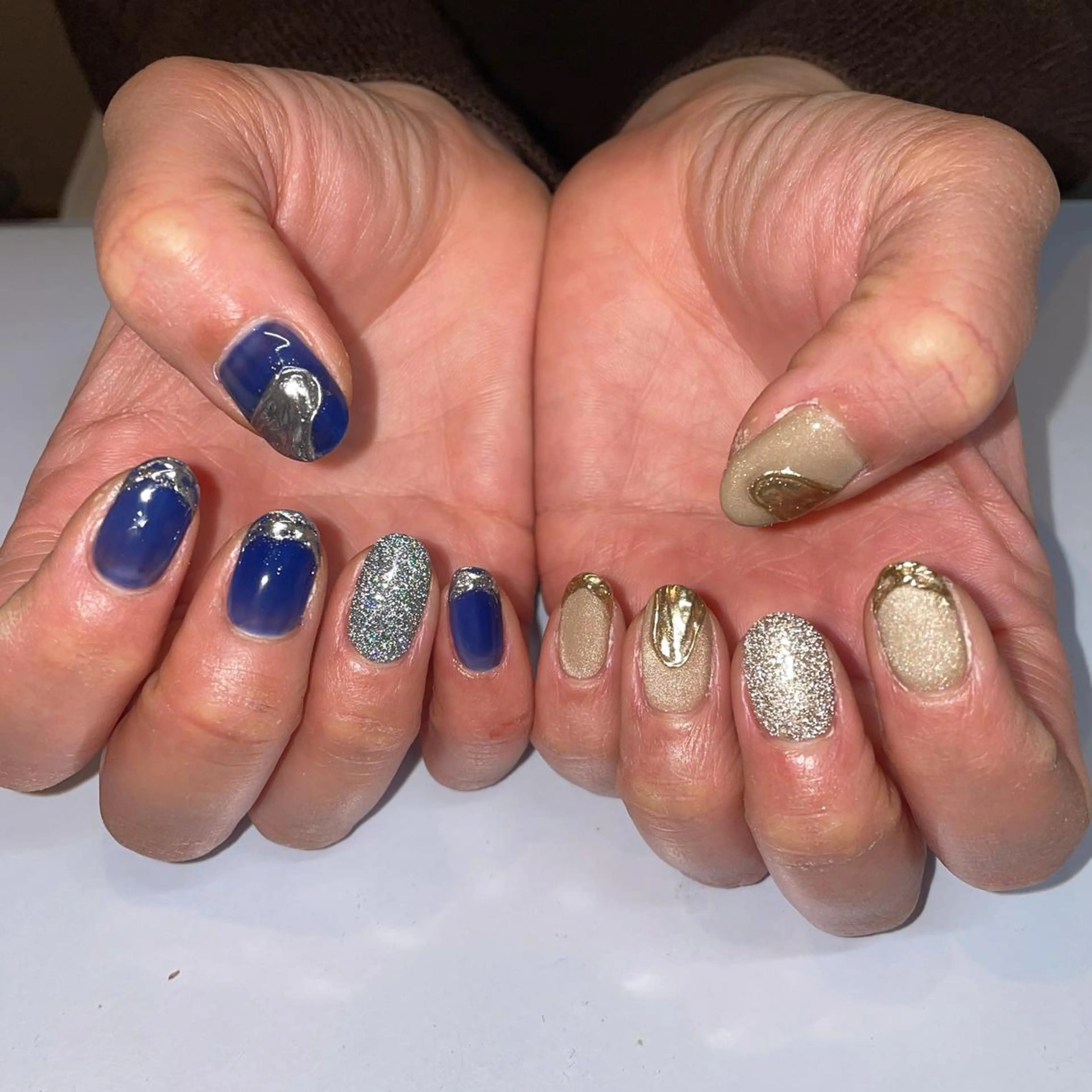 ネイル フラッシュネイル マグネットネイル ハンドネイル Tocowaka マエダのネイルデザイン