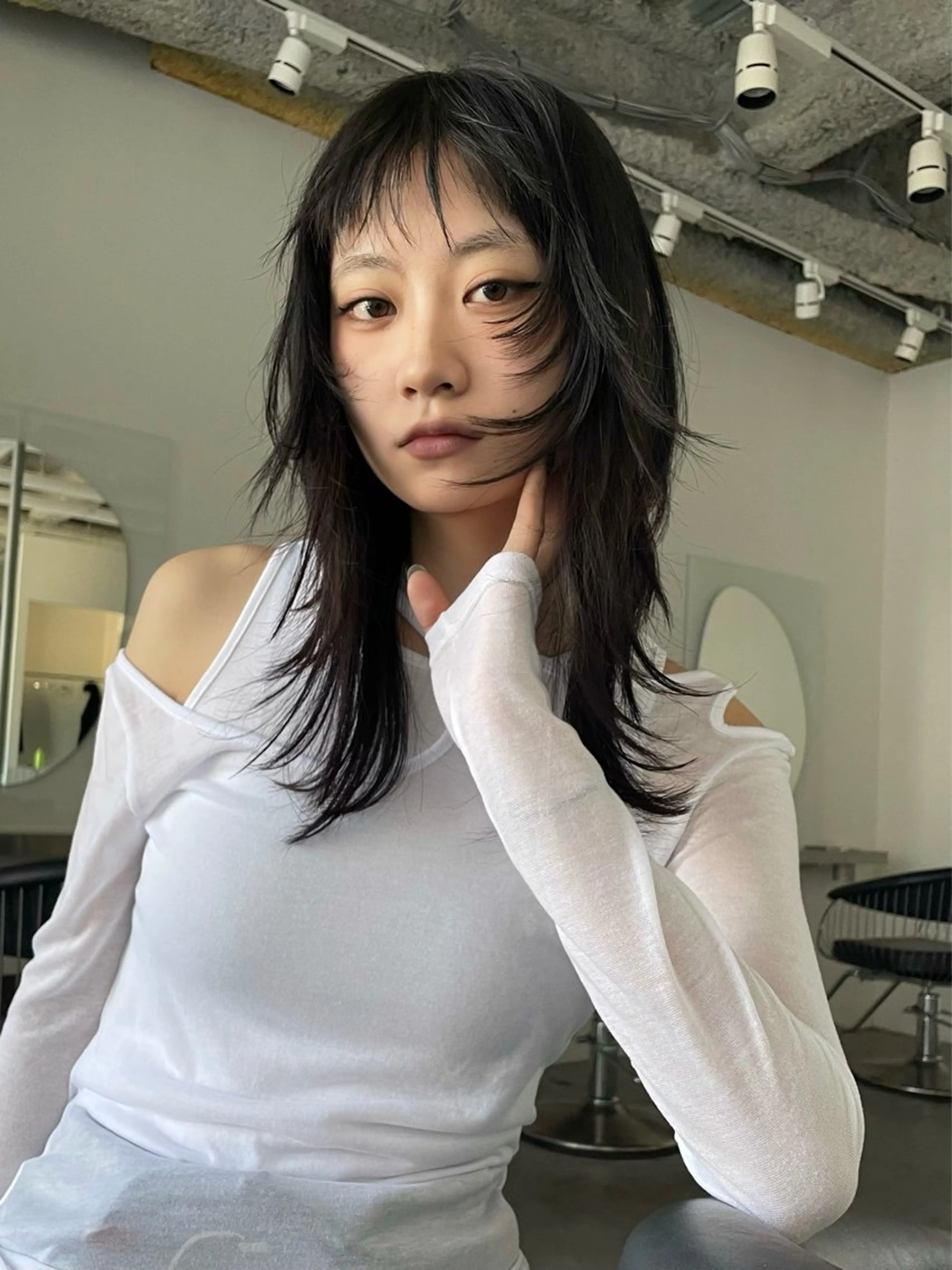 ミディアム レイヤーカット stén/kana /レイヤーカットのヘアスタイル