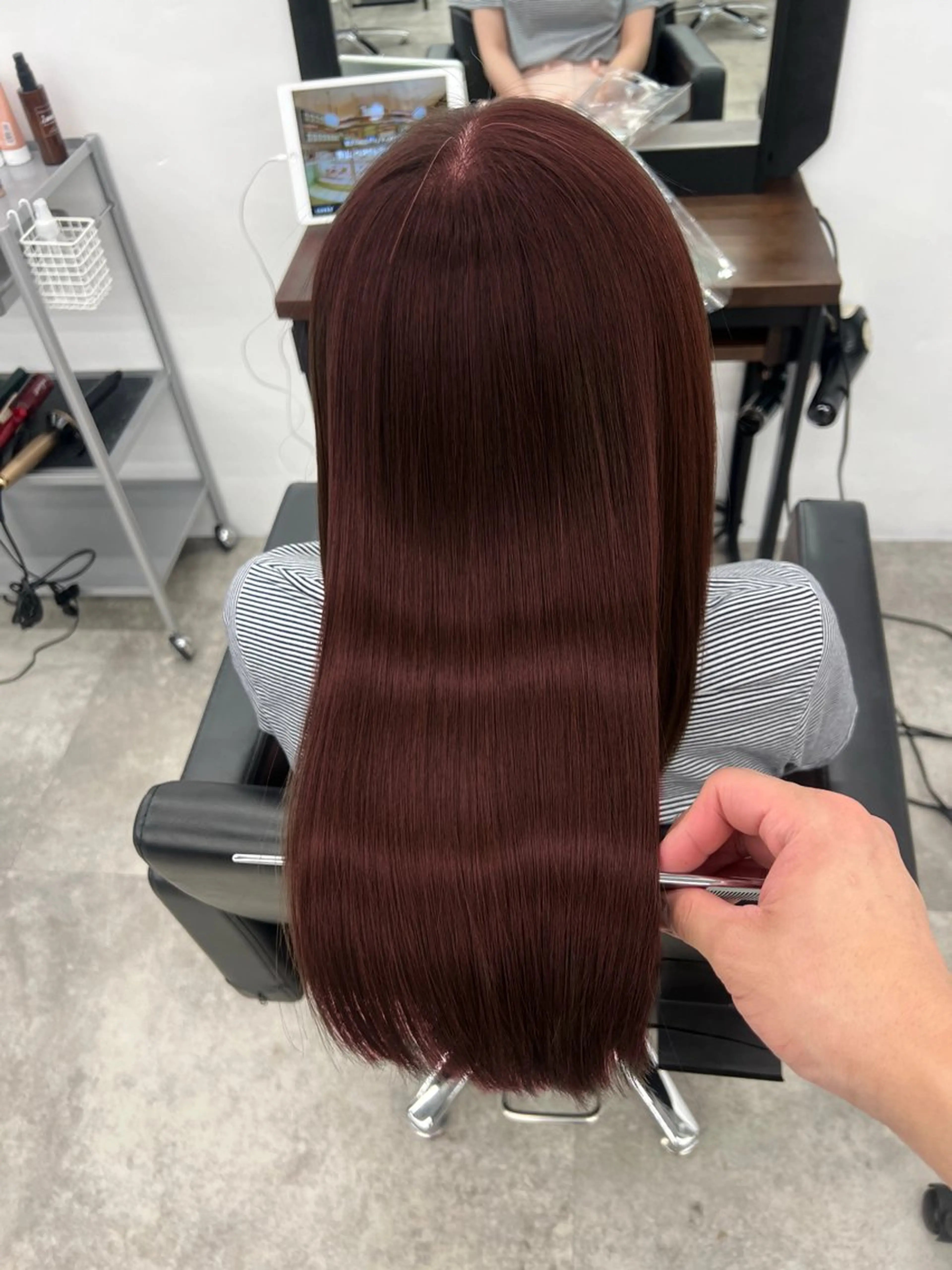 縮毛矯正 トリートメント レイヤー/透明感/ 顔周り/kana🩰のヘアスタイル