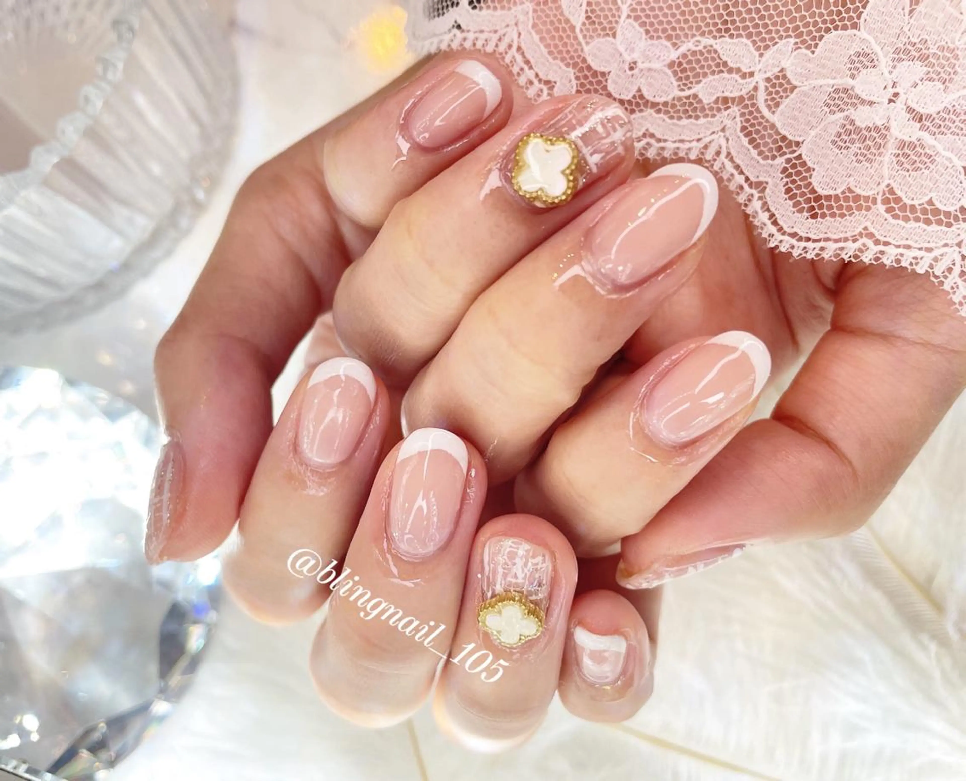 ネイル 23時まで❤︎韓国、 ワンホンネイルのネイルデザイン