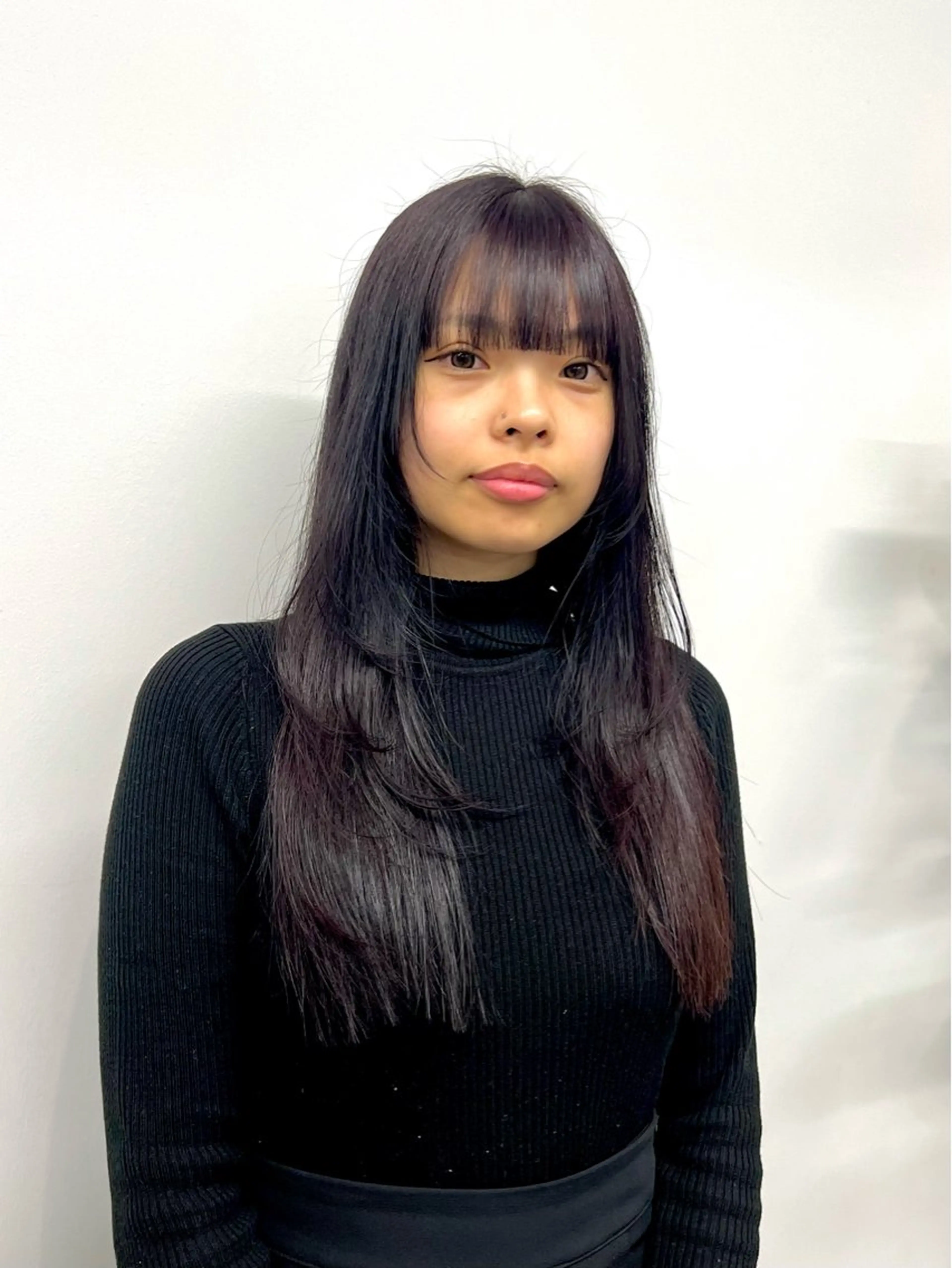 ロング ヘアカラー トリートメント INORI /フェイスレイヤーのヘアスタイル