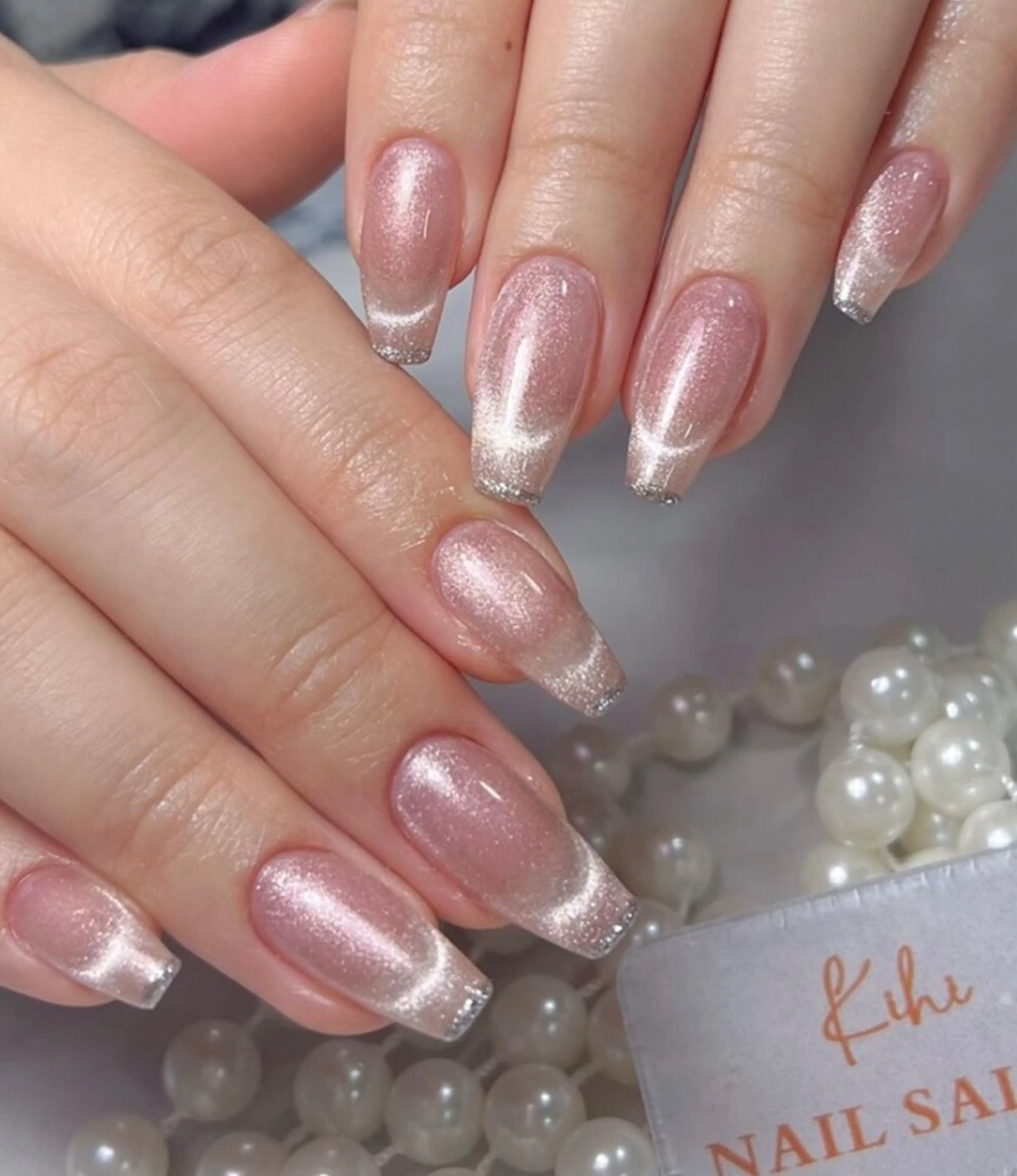 ネイル アートネイル フレンチネイル ジェルネイル グラデーション 韓国ネイル 村中 ハナのネイルデザイン