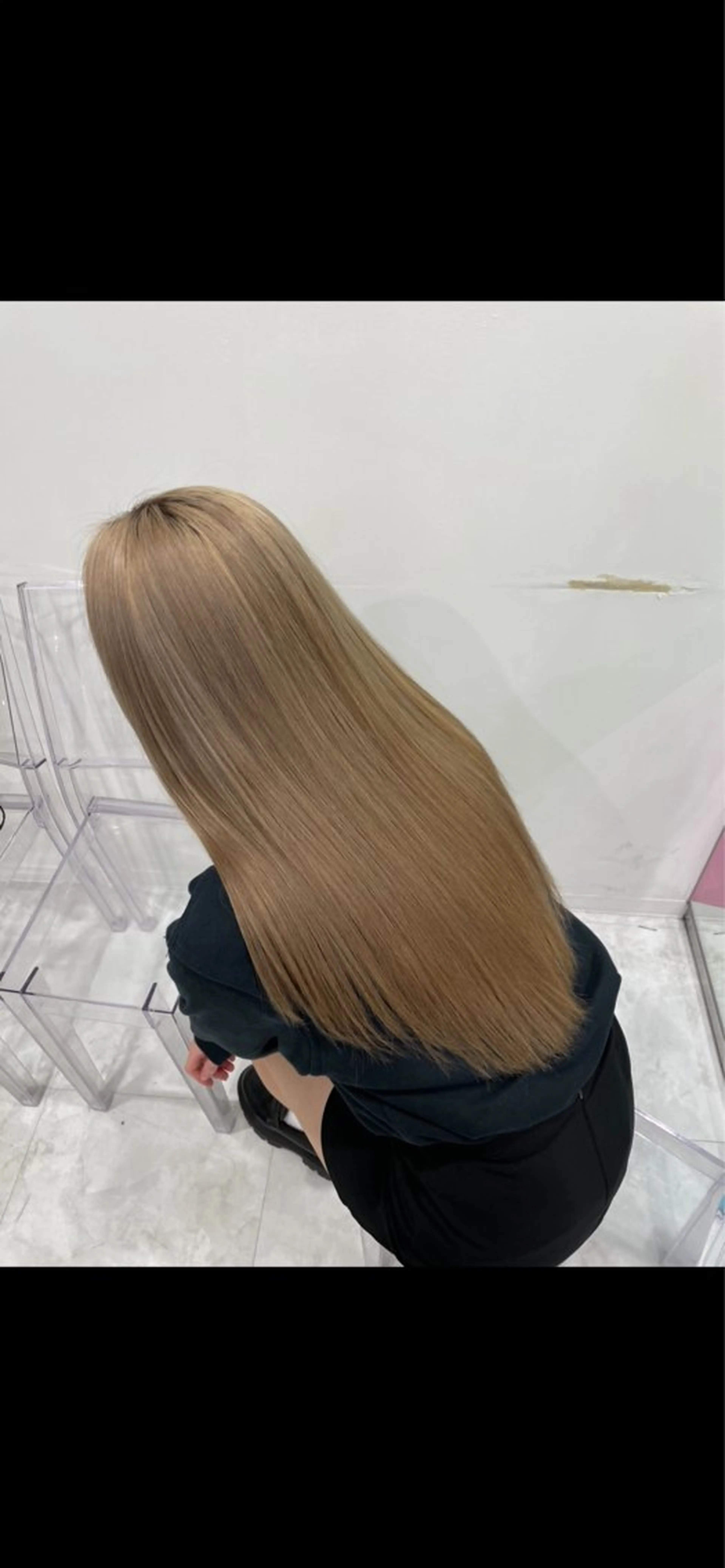 ロング カラー ハイトーン/韓国 レイヤー/るか🎀のヘアスタイル