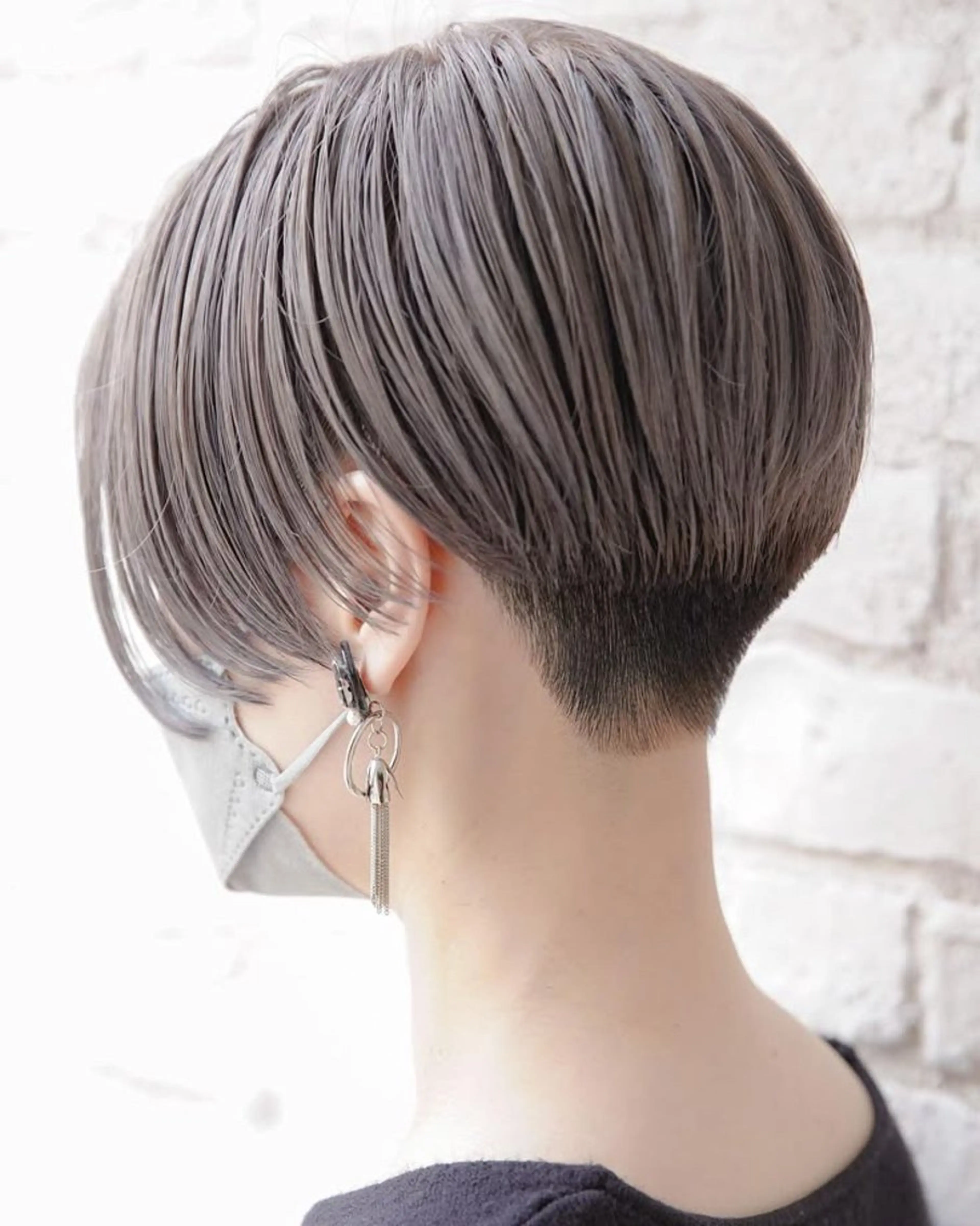 レディースカット💜刈り上げスタイルの写真