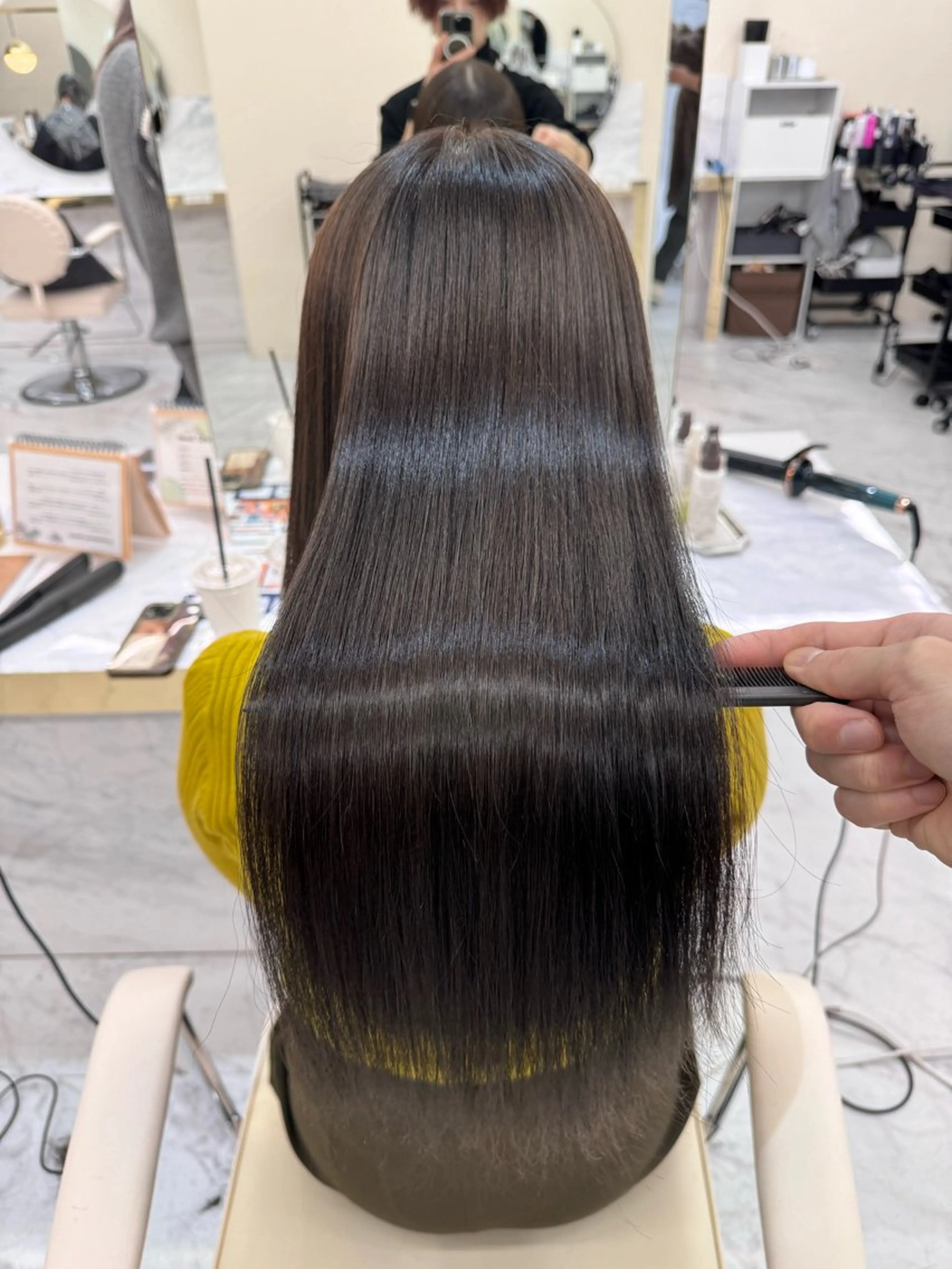 ロング 髪質改善縮毛矯正🫧 村上蒼生のヘアスタイル