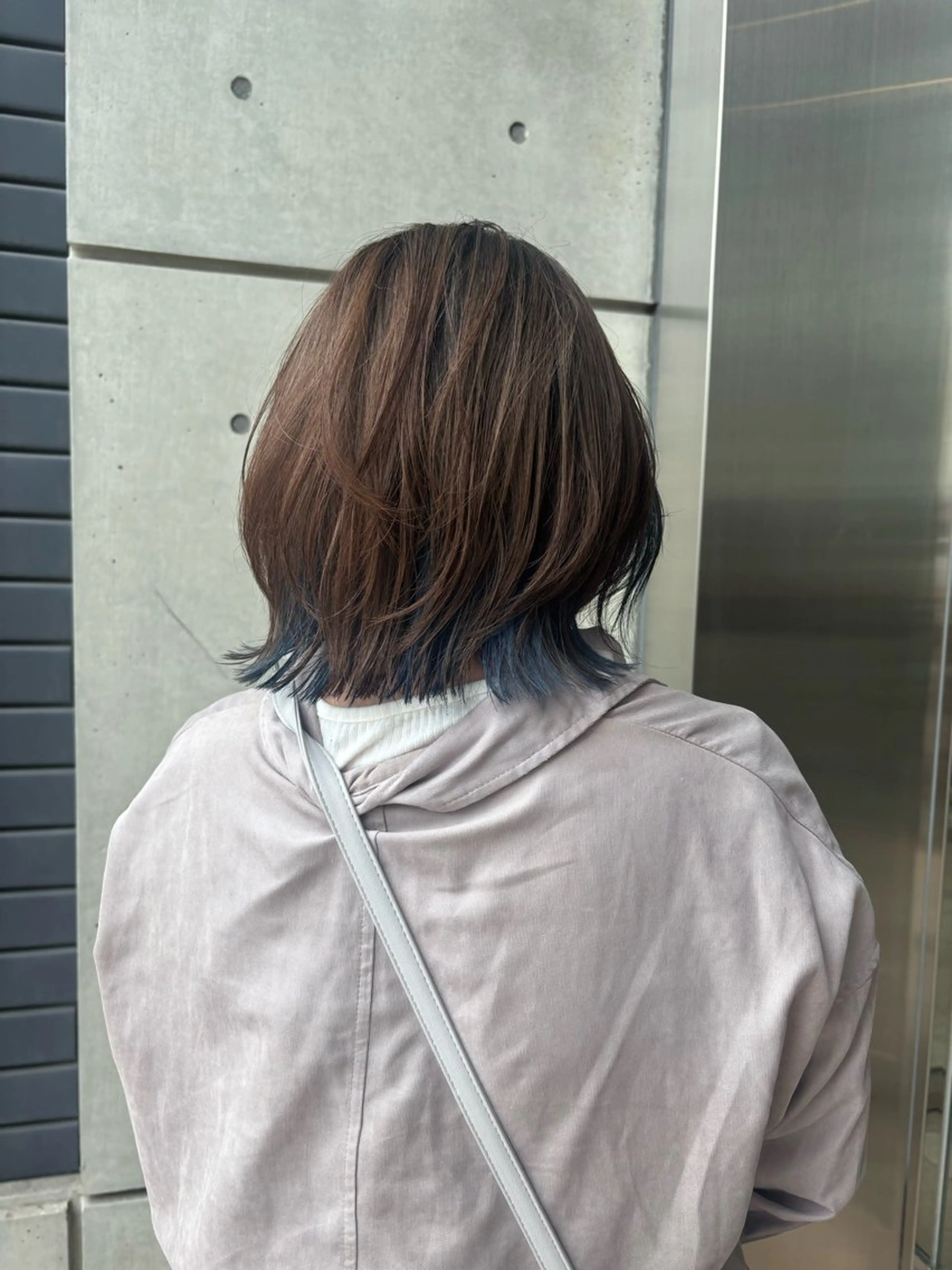 カラー ブルーカラー 伊藤 優衣 /カットモデル名古屋のヘアスタイル