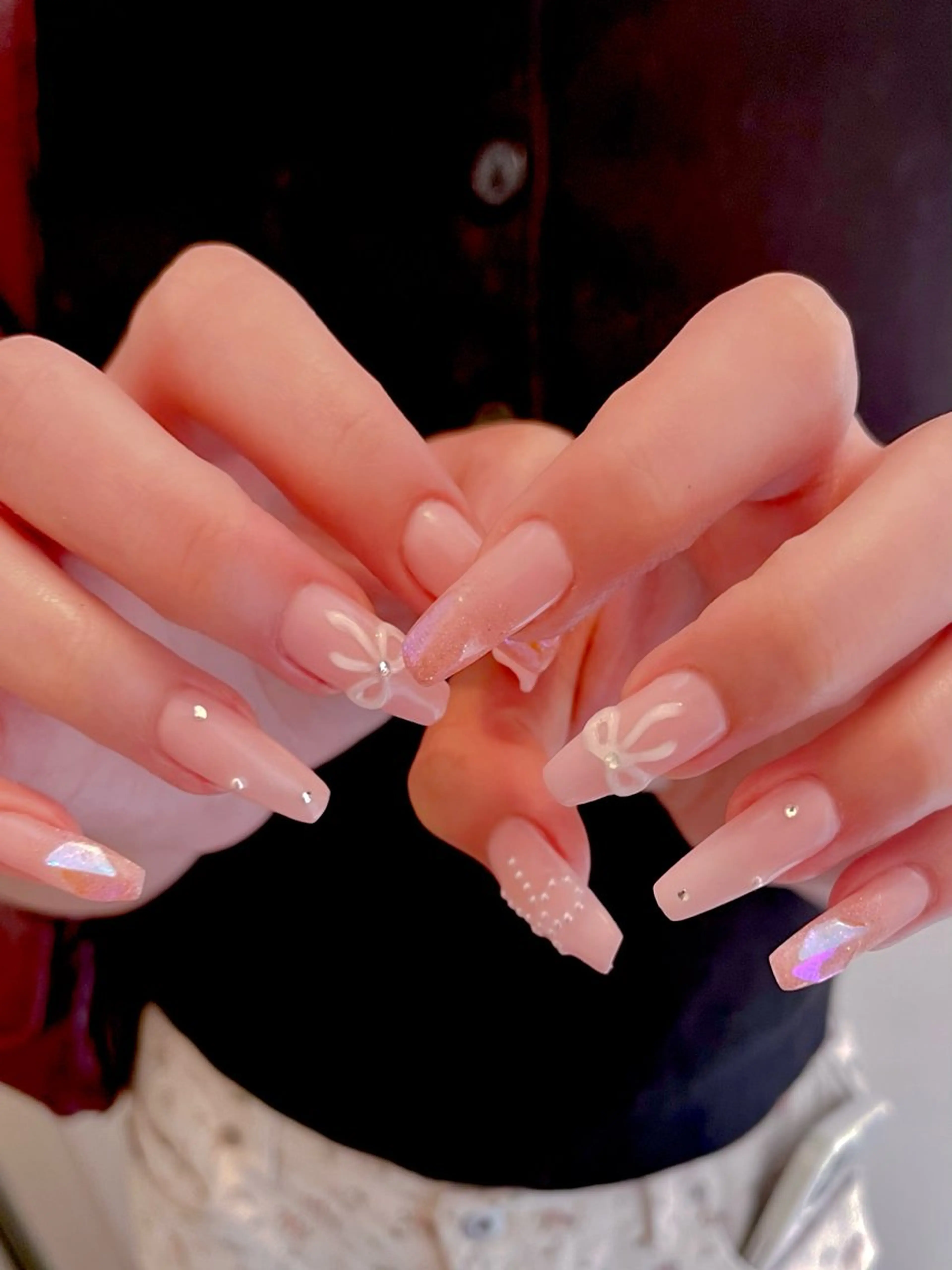 ネイル フットネイル キラキラネイル マグネットネイル ワンカラーネイル スカルプネイル nine.🦋 YUKOのネイルデザイン