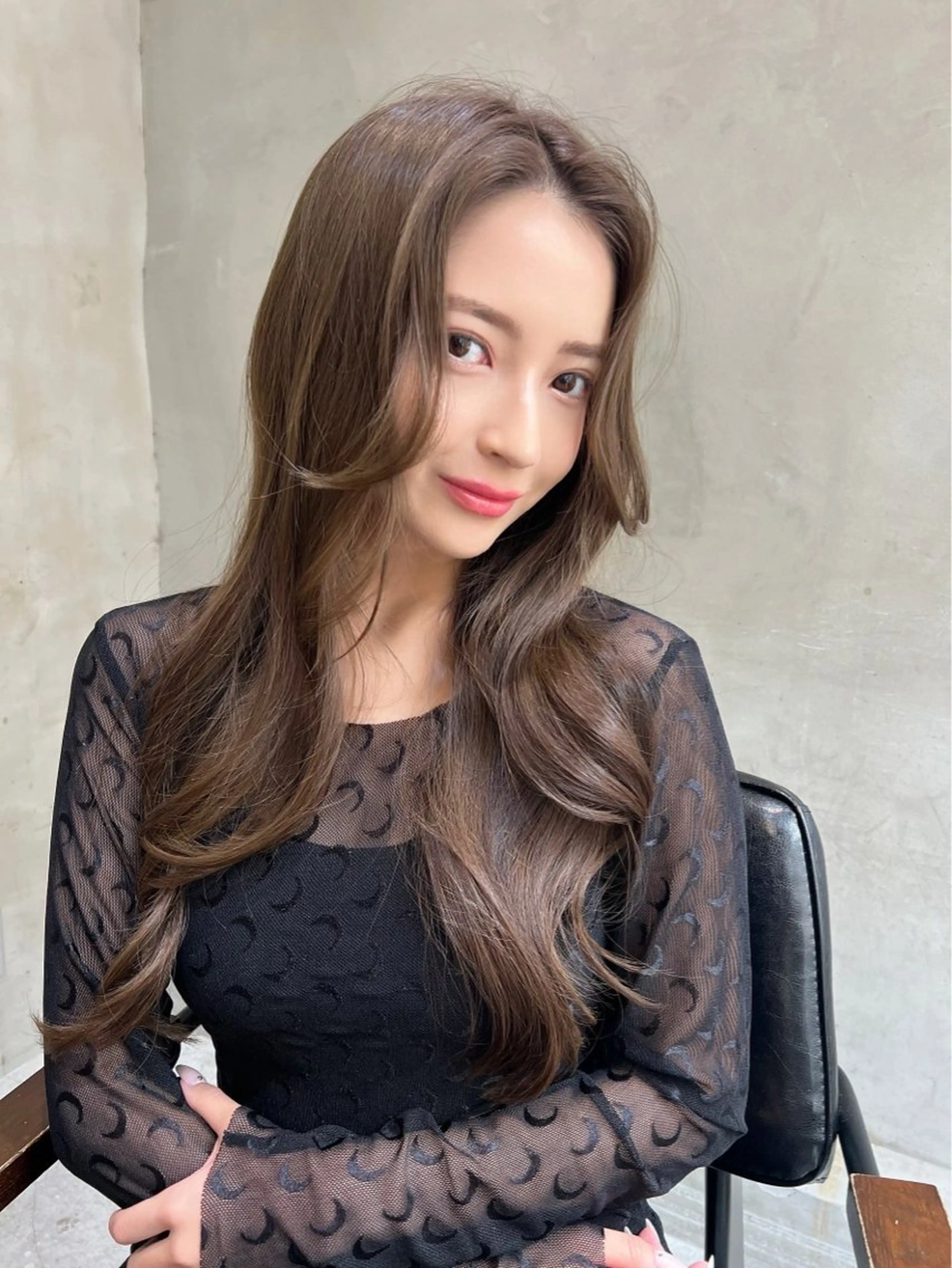 セミロング カラー カット ヘアカラー トリートメント 【銀座】艶髪/上品な カラー特化/涼/駅近のヘアスタイル