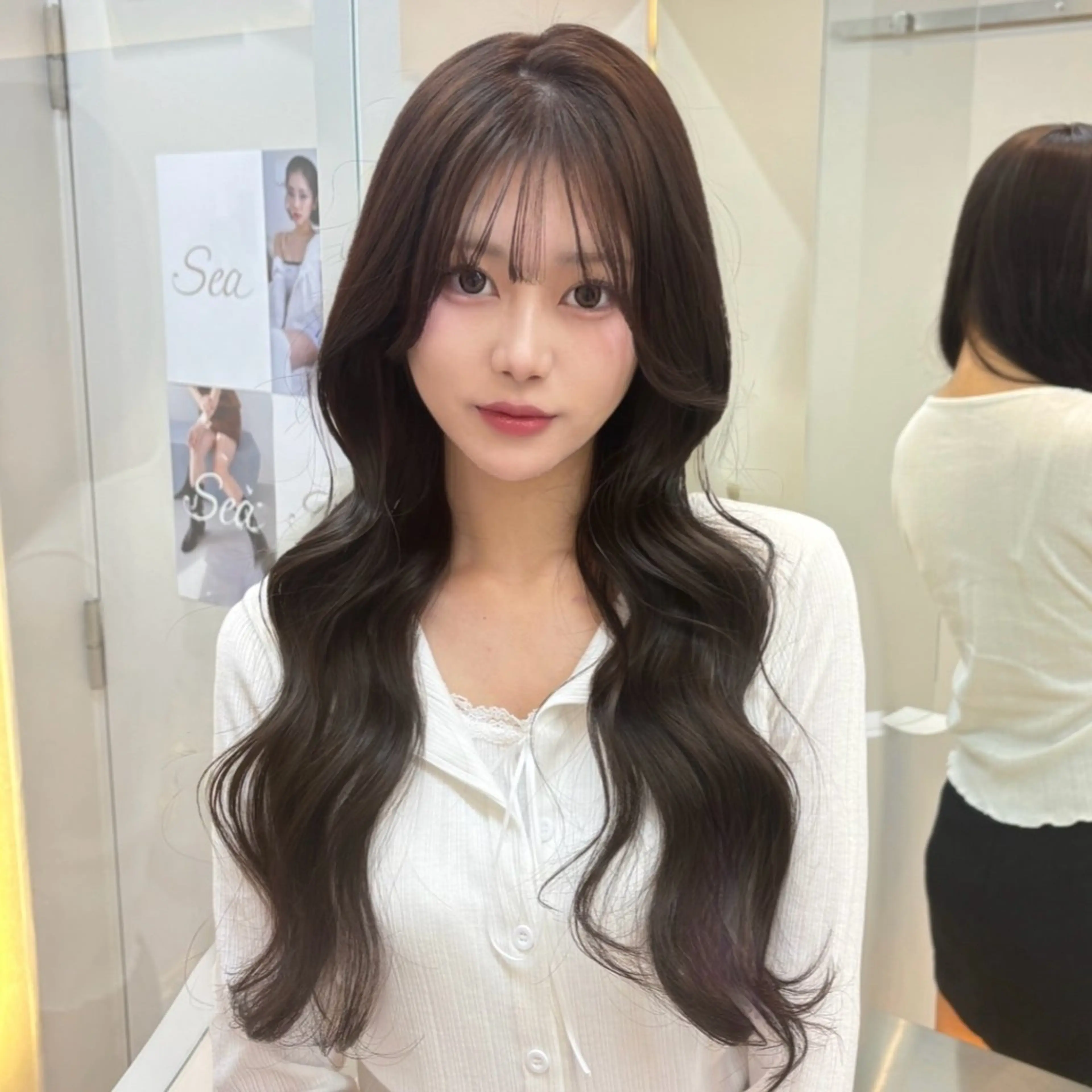 ロング 韓国風ヘア ヘアセット 🩶 HARUKA/ 韓国美髪ヘア🩶のヘアスタイル