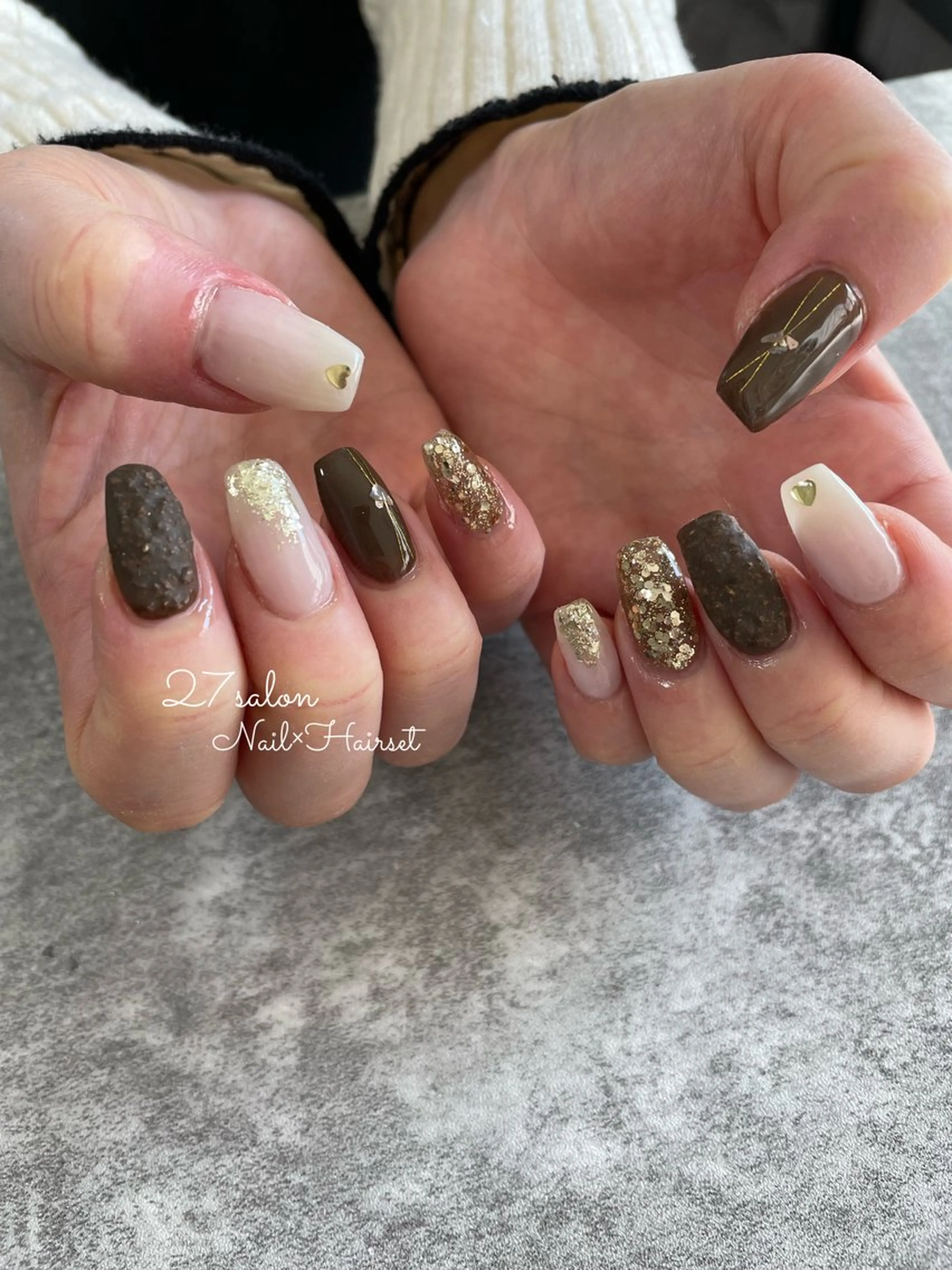 ネイル バレンタイン 27salon yuinaのネイルデザイン