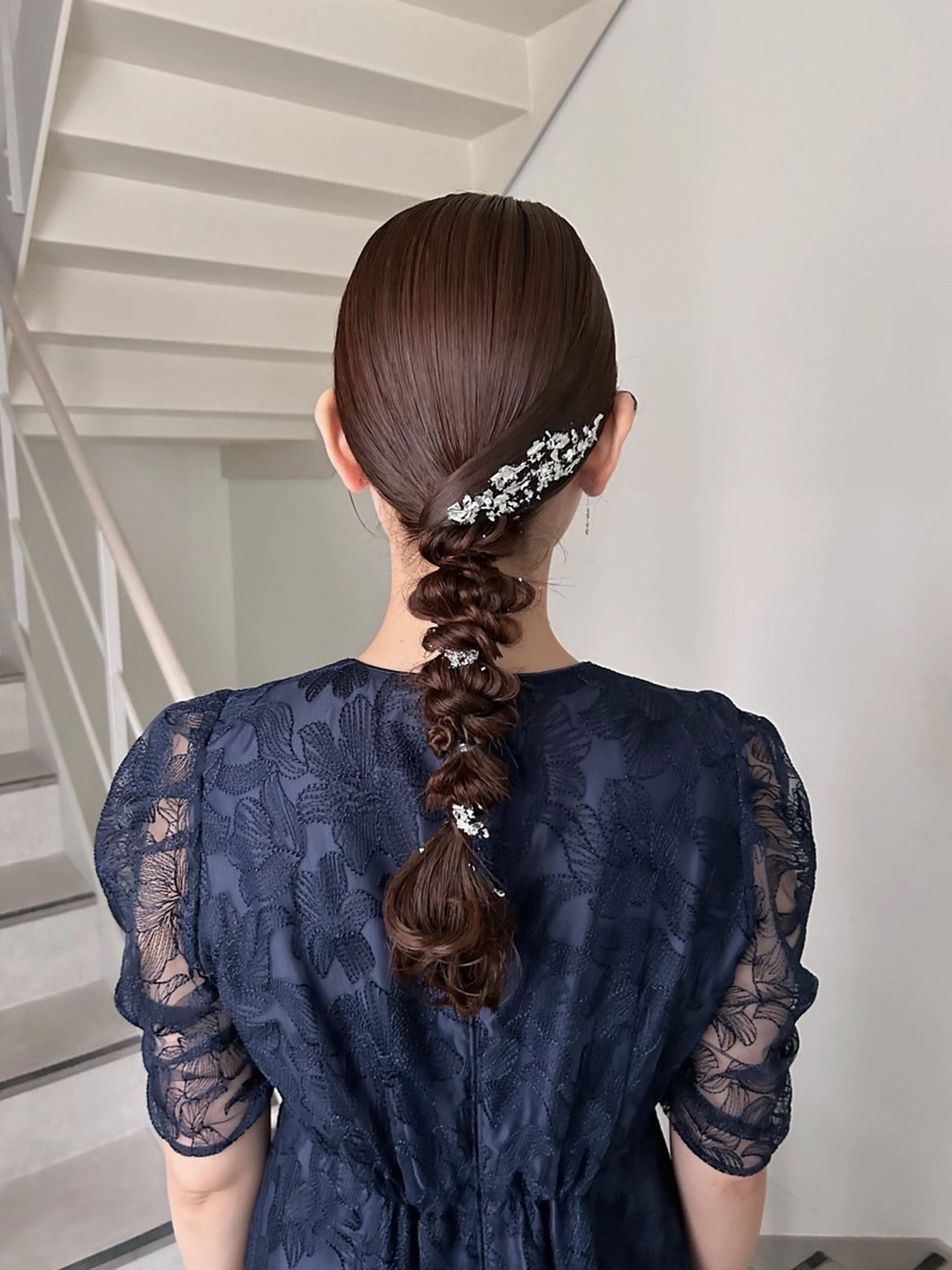 ロング ヘアアレンジ 結婚式・ブライダル 似合わせヘア/透明感 カラー/ Rioのヘアスタイル