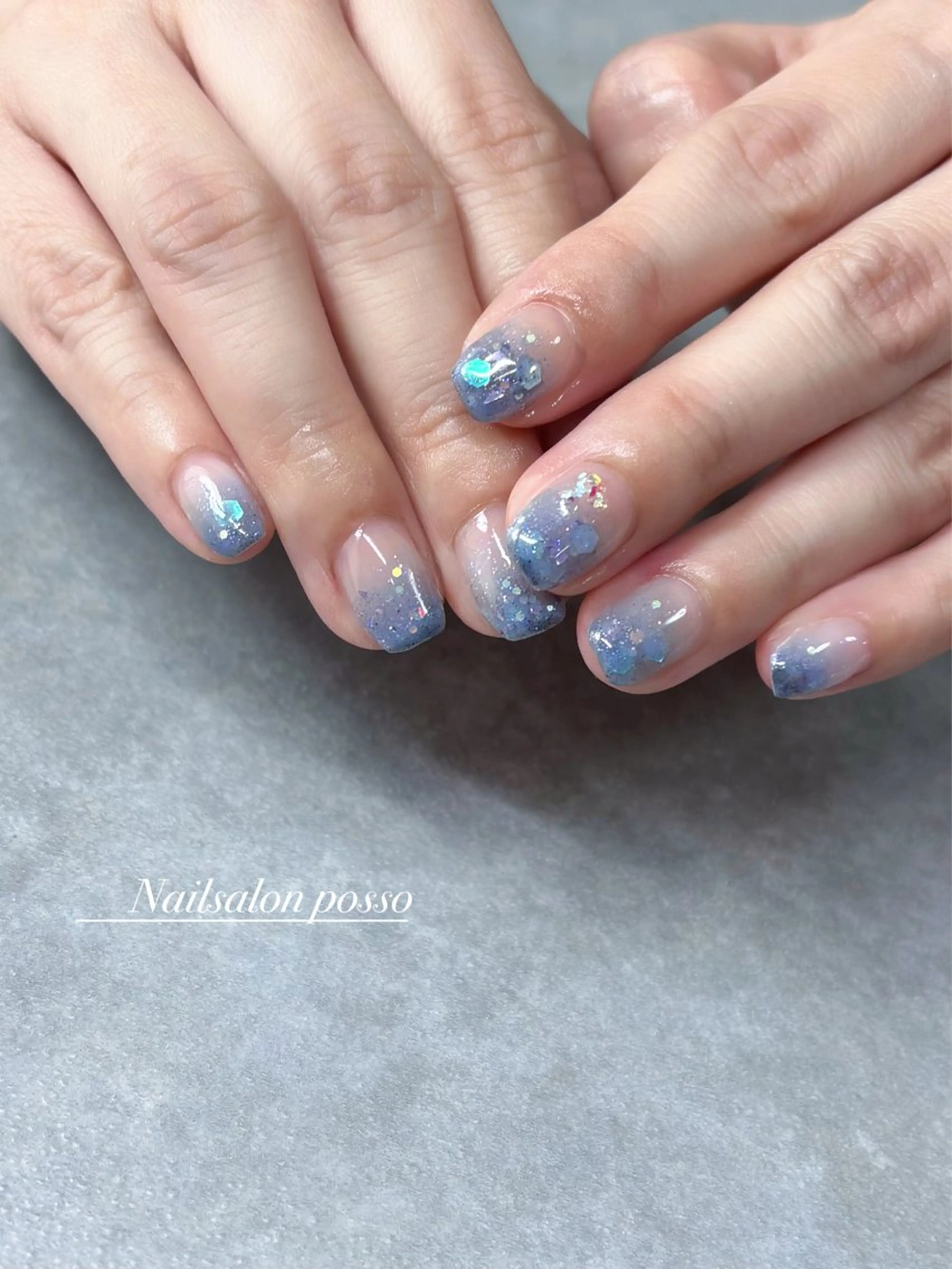 ネイル グラデーション ラメ(グリッター) ラメグラデーション ハンドネイル Nail Salon Posso所属・Asuka /possoのネイルデザイン
