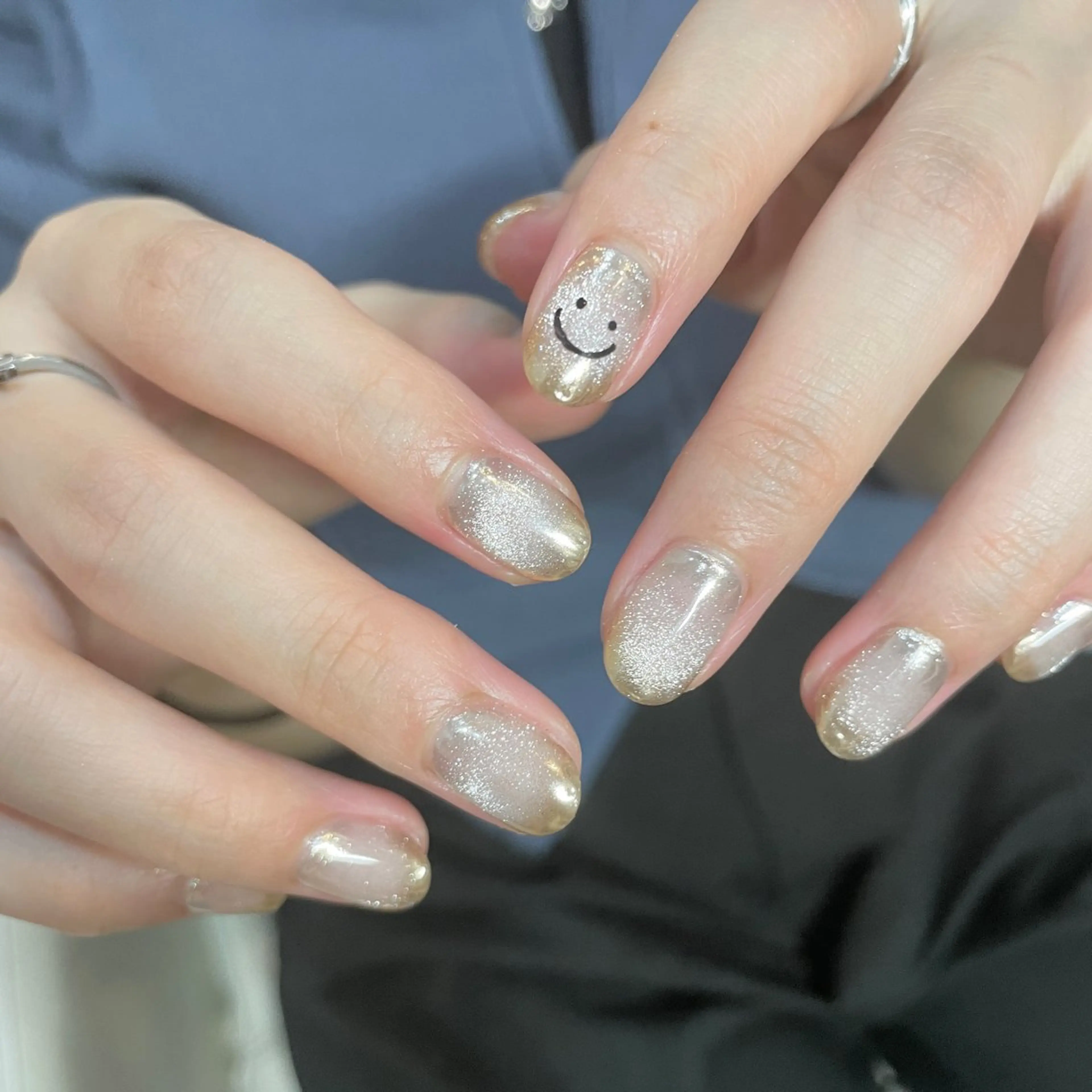 ネイル キラキラネイル 韓国ネイル ラメ(グリッター) マグネットネイル ミラーネイル ハンドネイル acs.n所属・ネイル,耳つぼ 風間すみれのその他イメージ