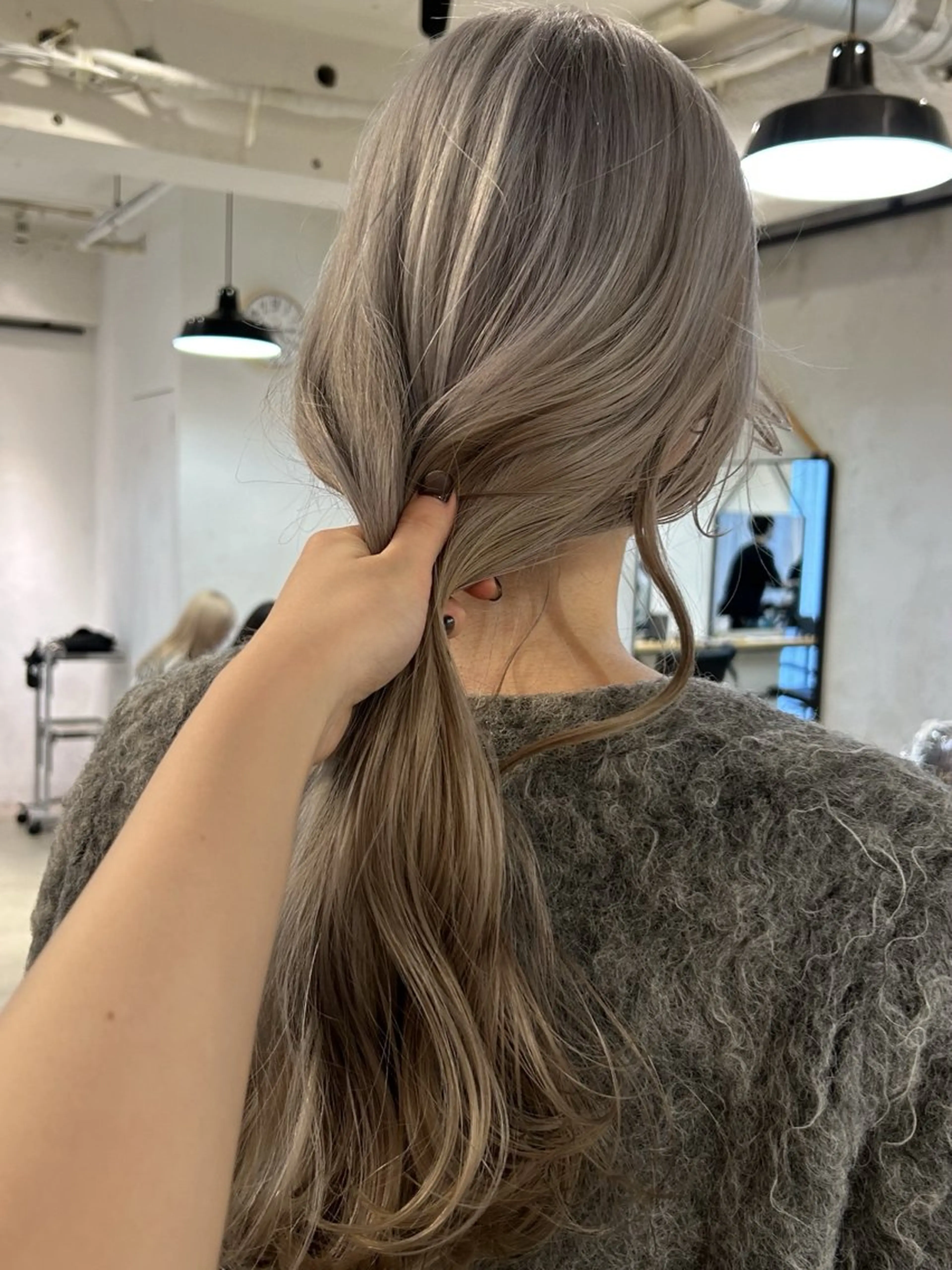 ロング カラー ヘアカラー トリートメント じゅわっと暖色カラー 🍊Moemiのヘアスタイル