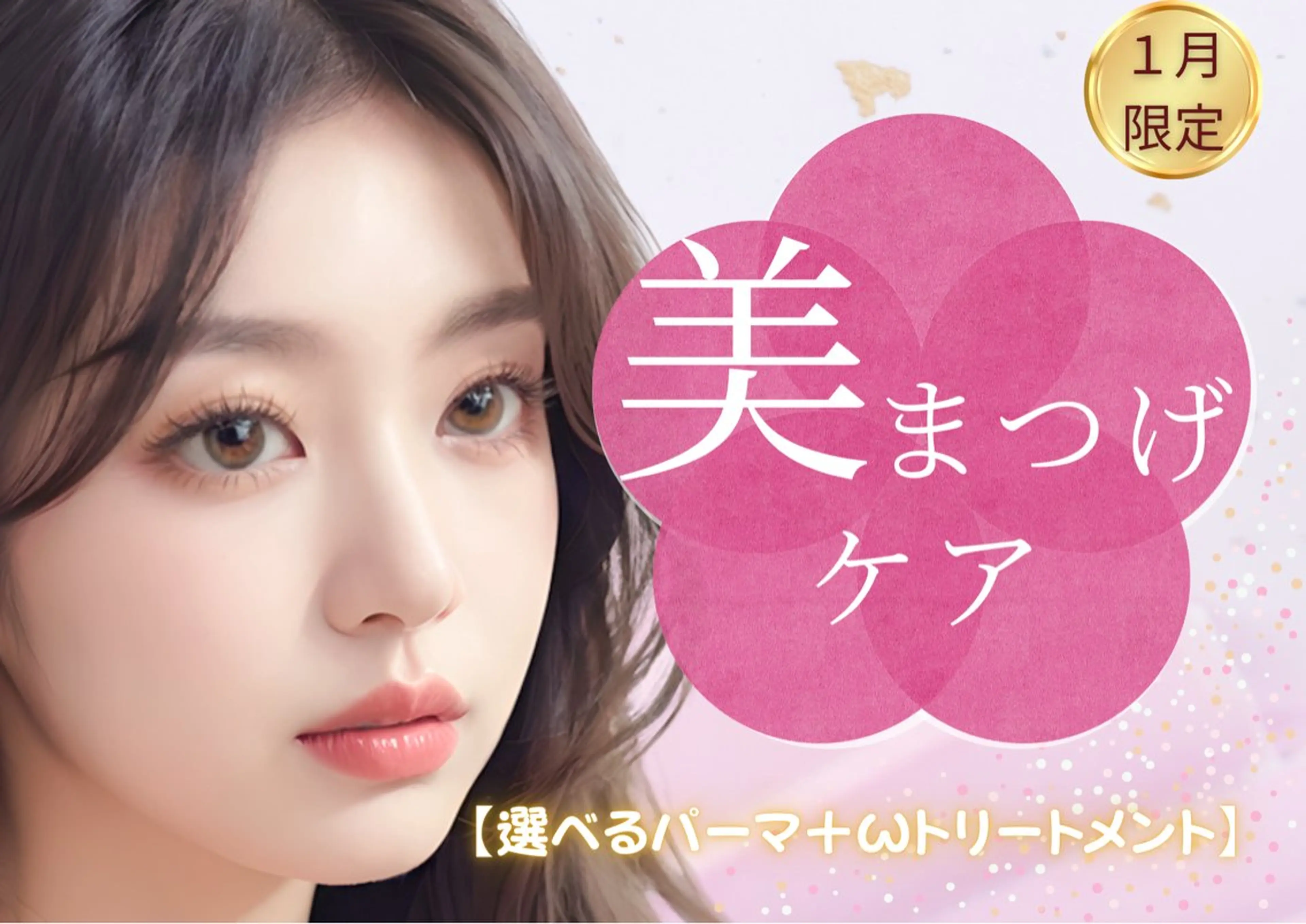 【まつげパーマ★ダメージ補修】パリジェンヌor選べるまつげパーマ🎀🪽の写真