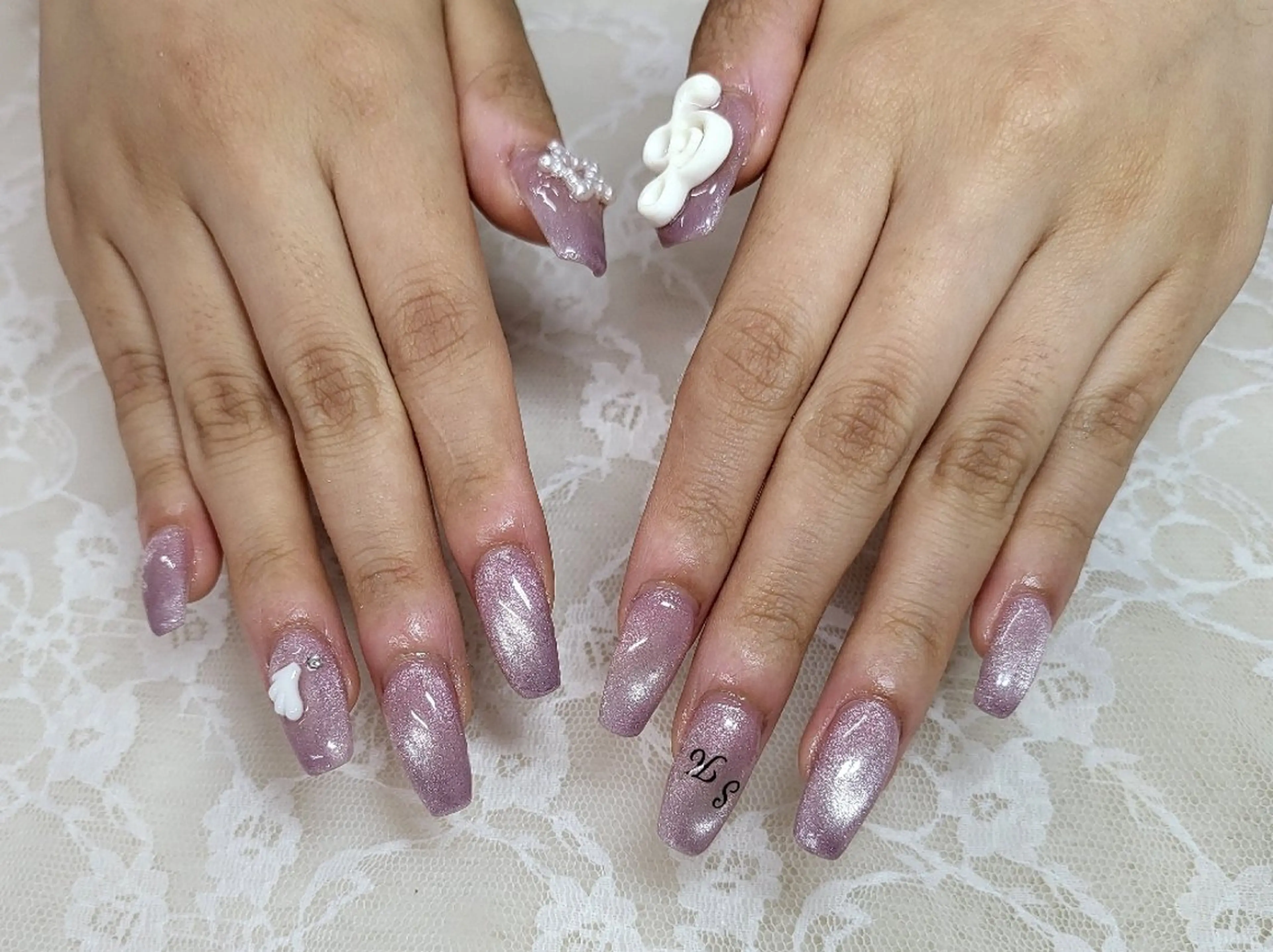 ネイル マグネットネイル ハンドネイル フットネイル ハンドケア 心斎橋Salon Epokkuのネイルデザイン