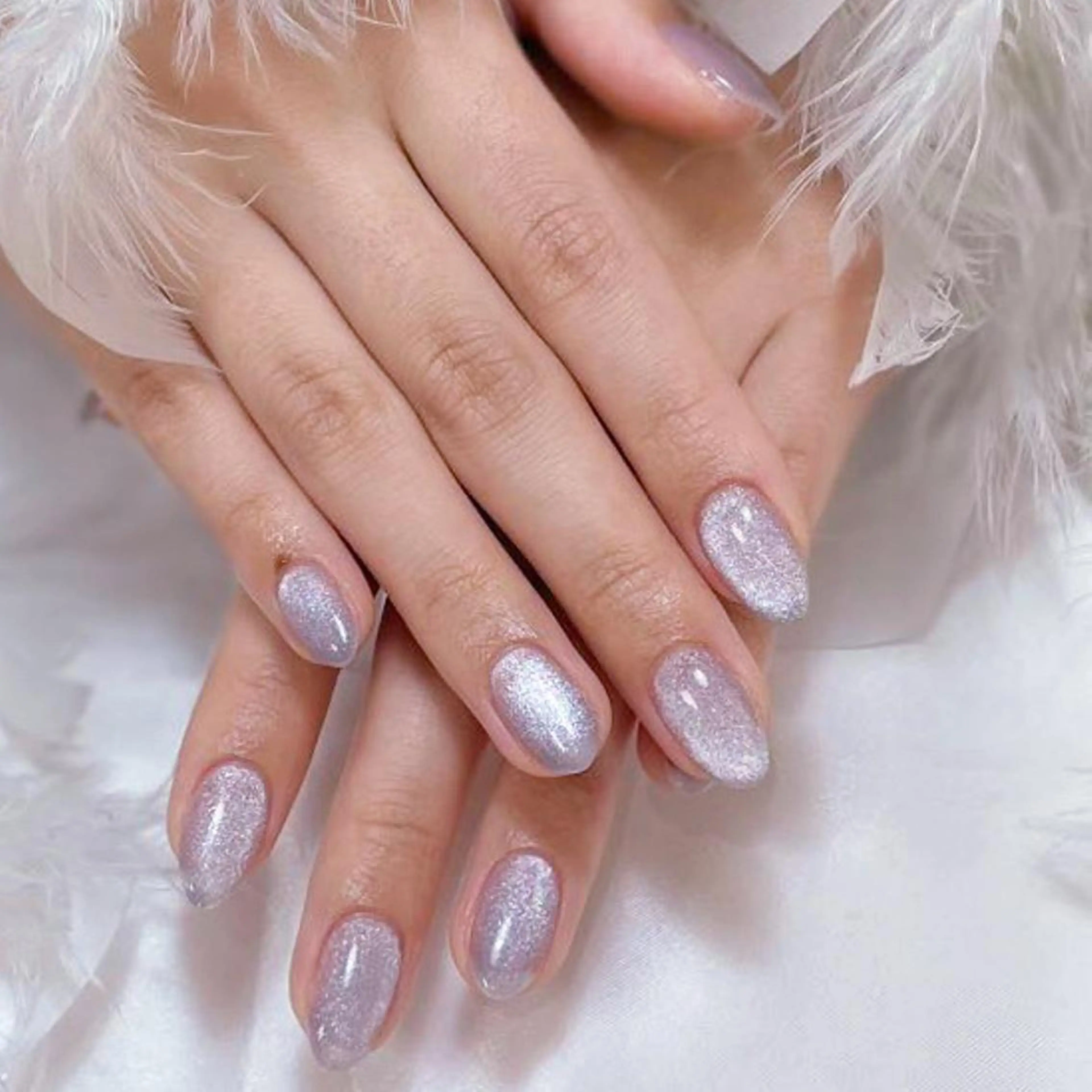 ネイル アートネイル オーロラネイル ガーリー キラキラネイル 韓国ネイル ハンドネイル DIAMOND NailStudioのネイルデザイン