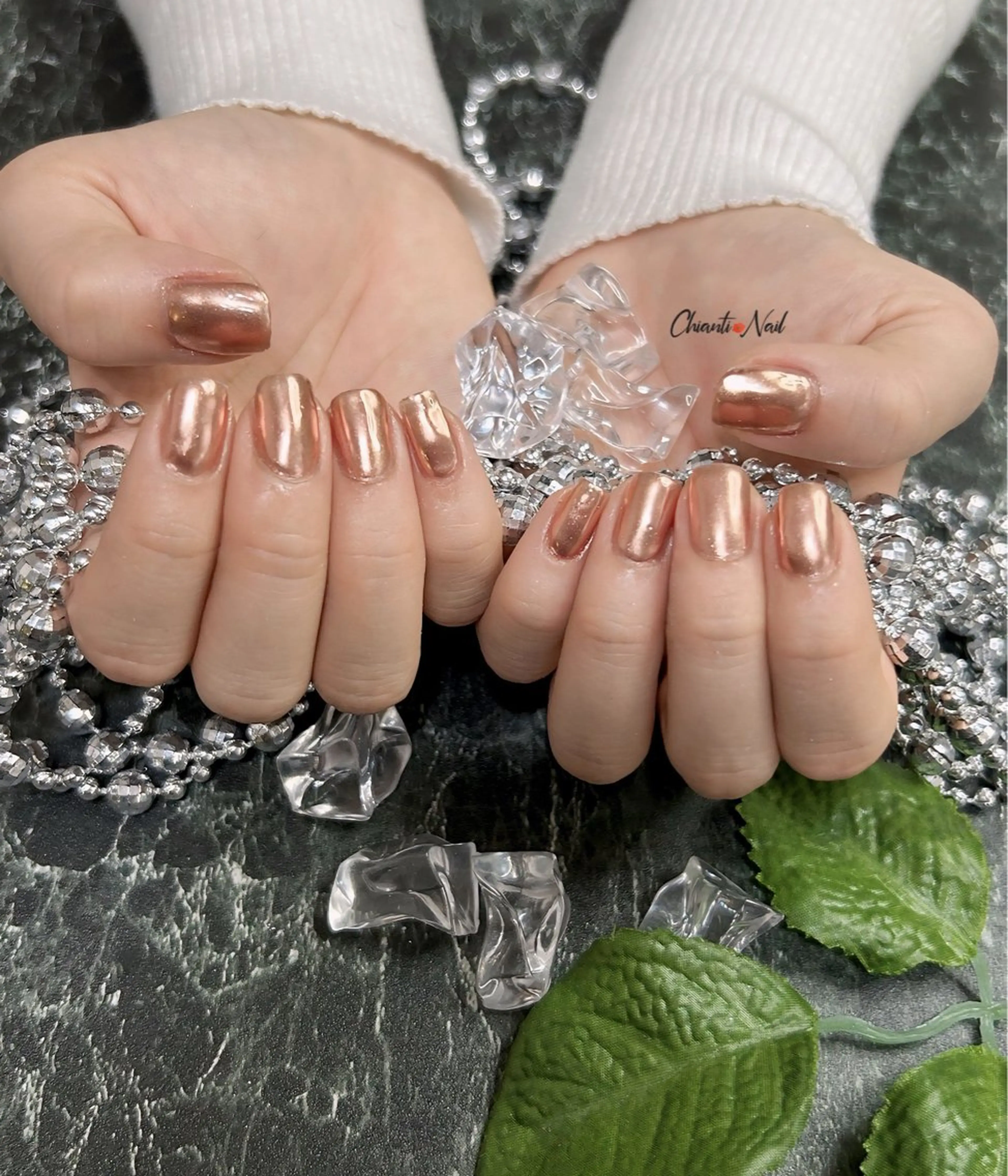 ネイル ミラーネイル ワンカラーネイル Chianti Nailのネイルデザイン