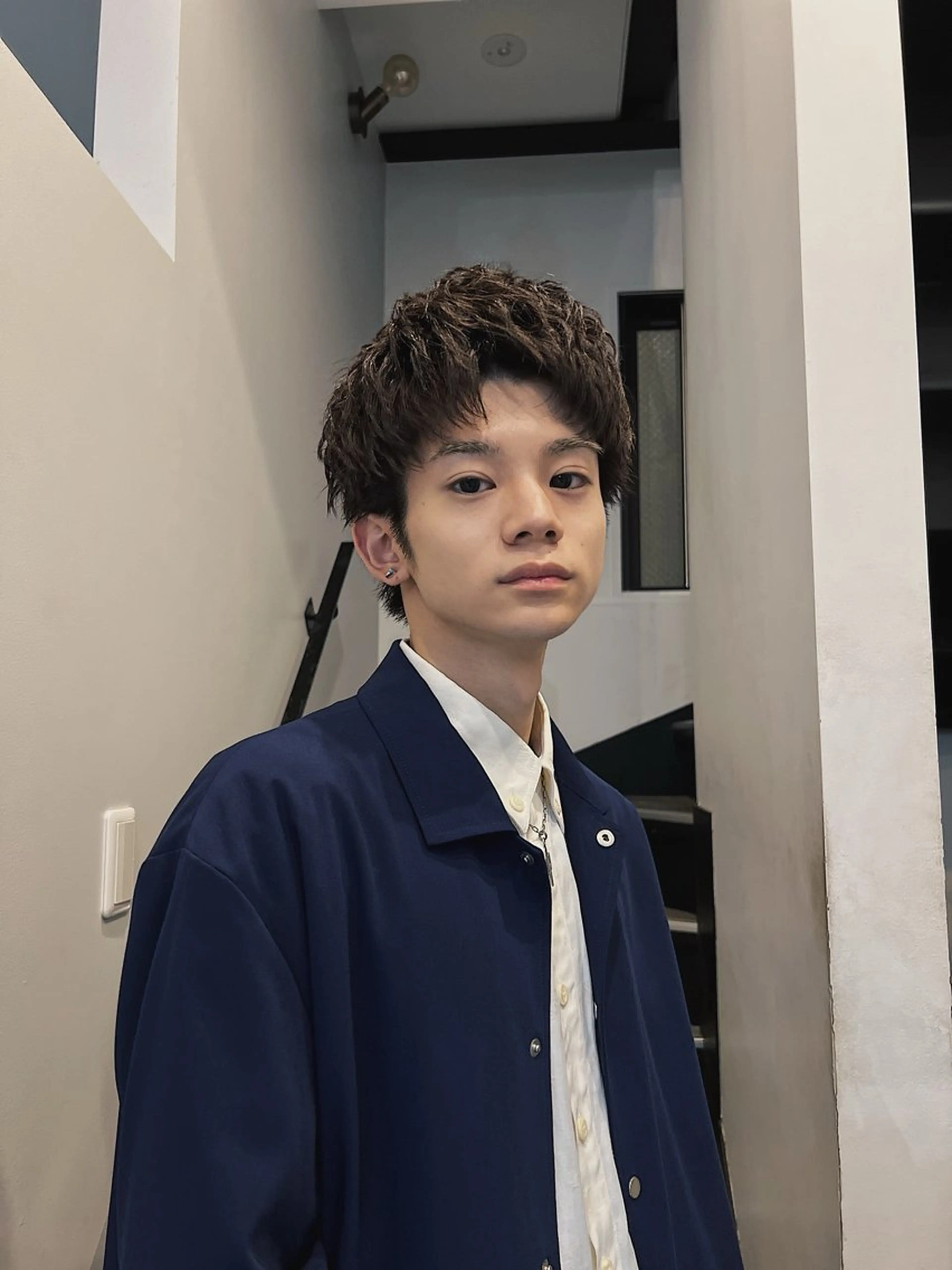 メンズ カット 大阪メンズパーマ /スパイキー/らいのヘアスタイル